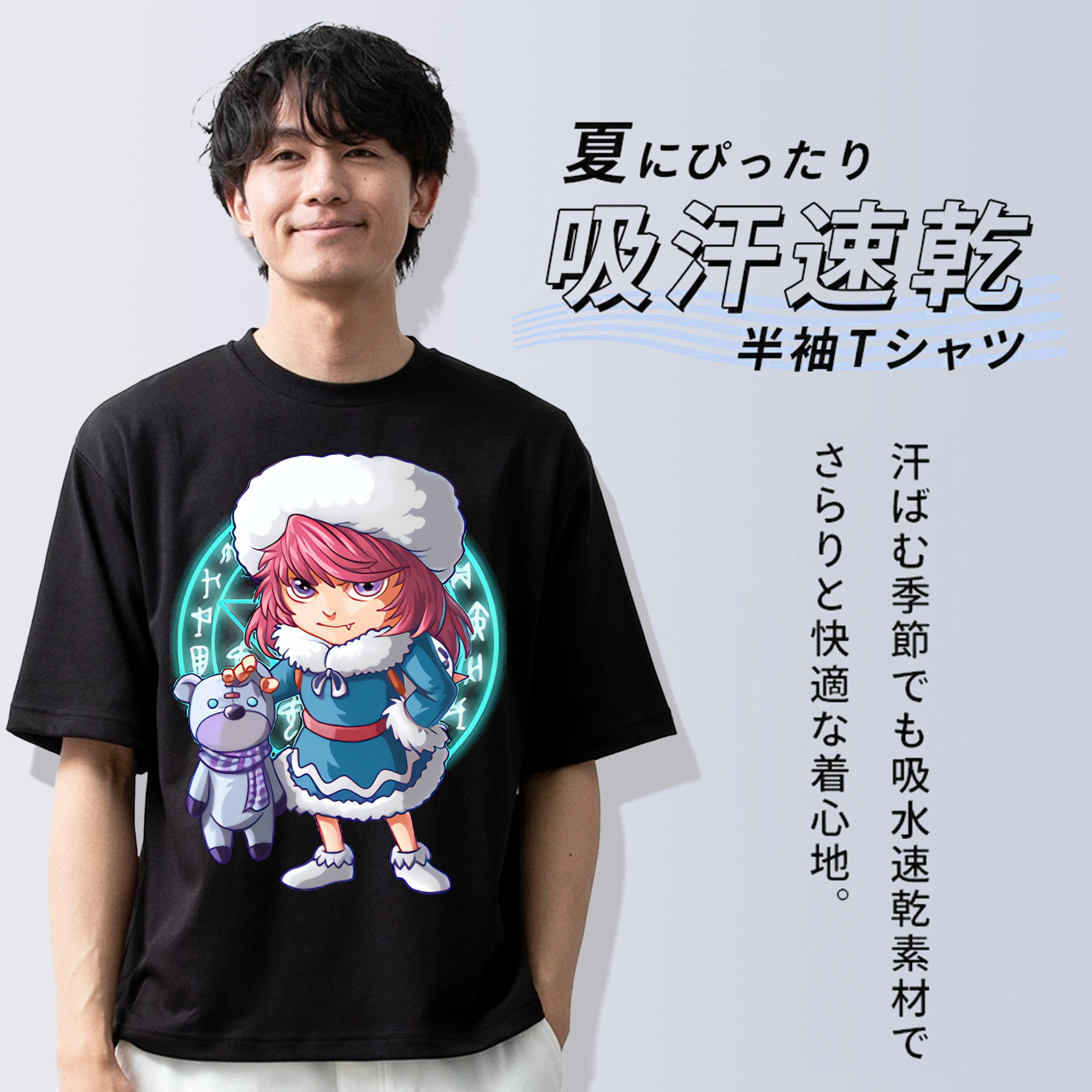 リーグ・オブ・レジェンド League of Legends LOL 綿100％半袖Tシャツ（フロントプリント）