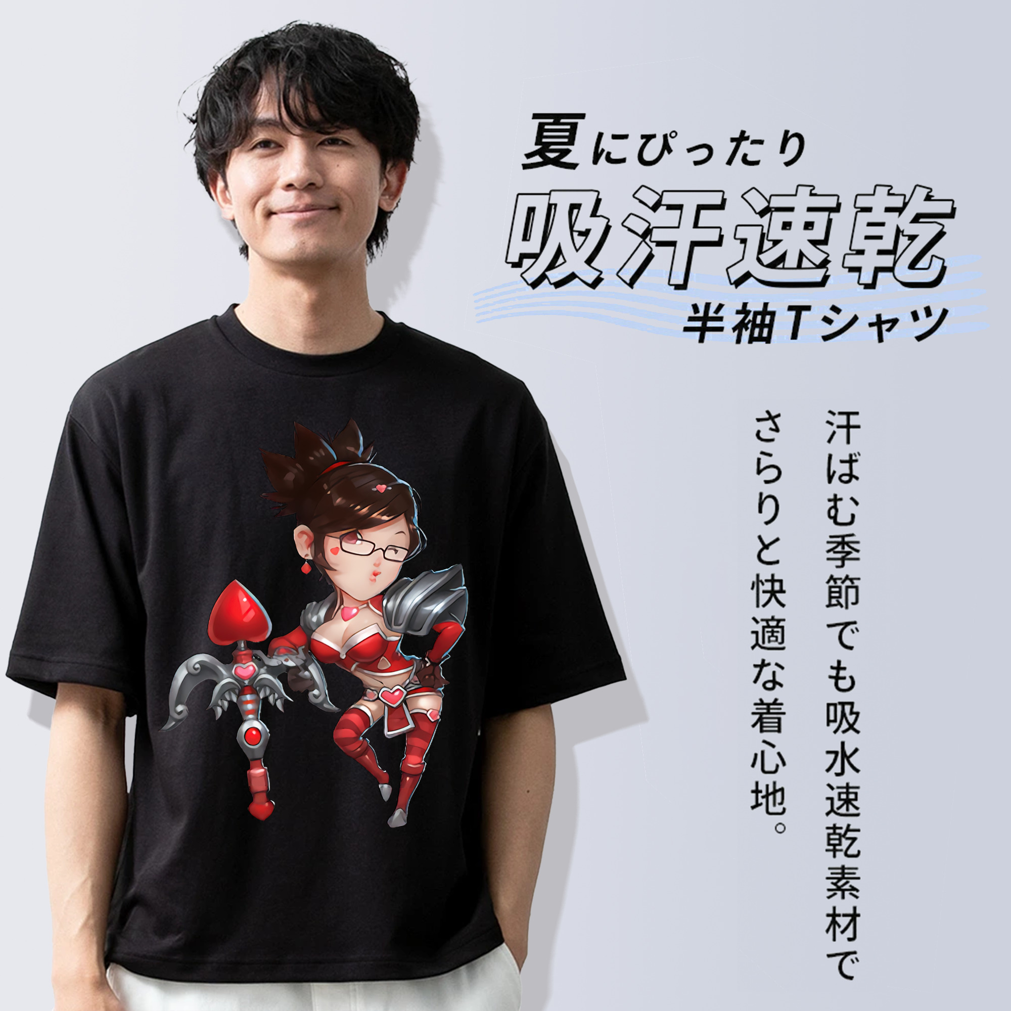 リーグ・オブ・レジェンド League of Legends LOL 綿100％半袖Tシャツ（フロントプリント）