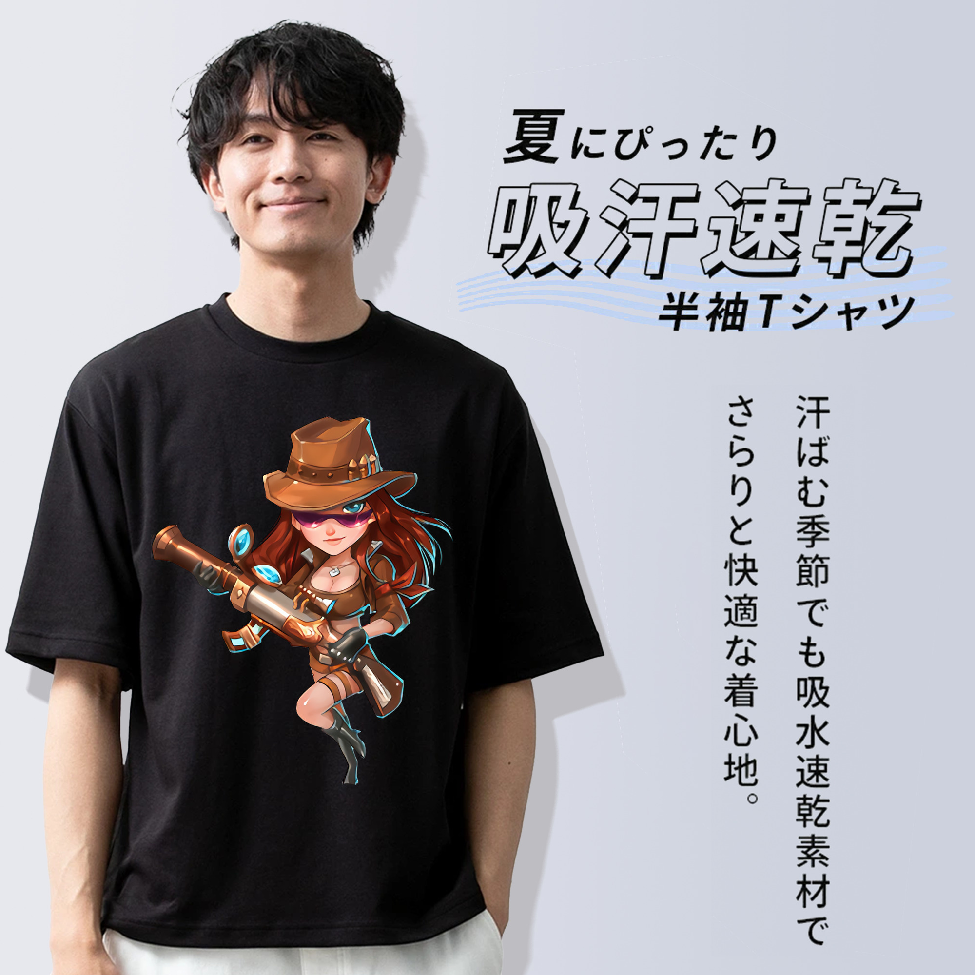 リーグ・オブ・レジェンド League of Legends LOL 綿100％半袖Tシャツ（フロントプリント）