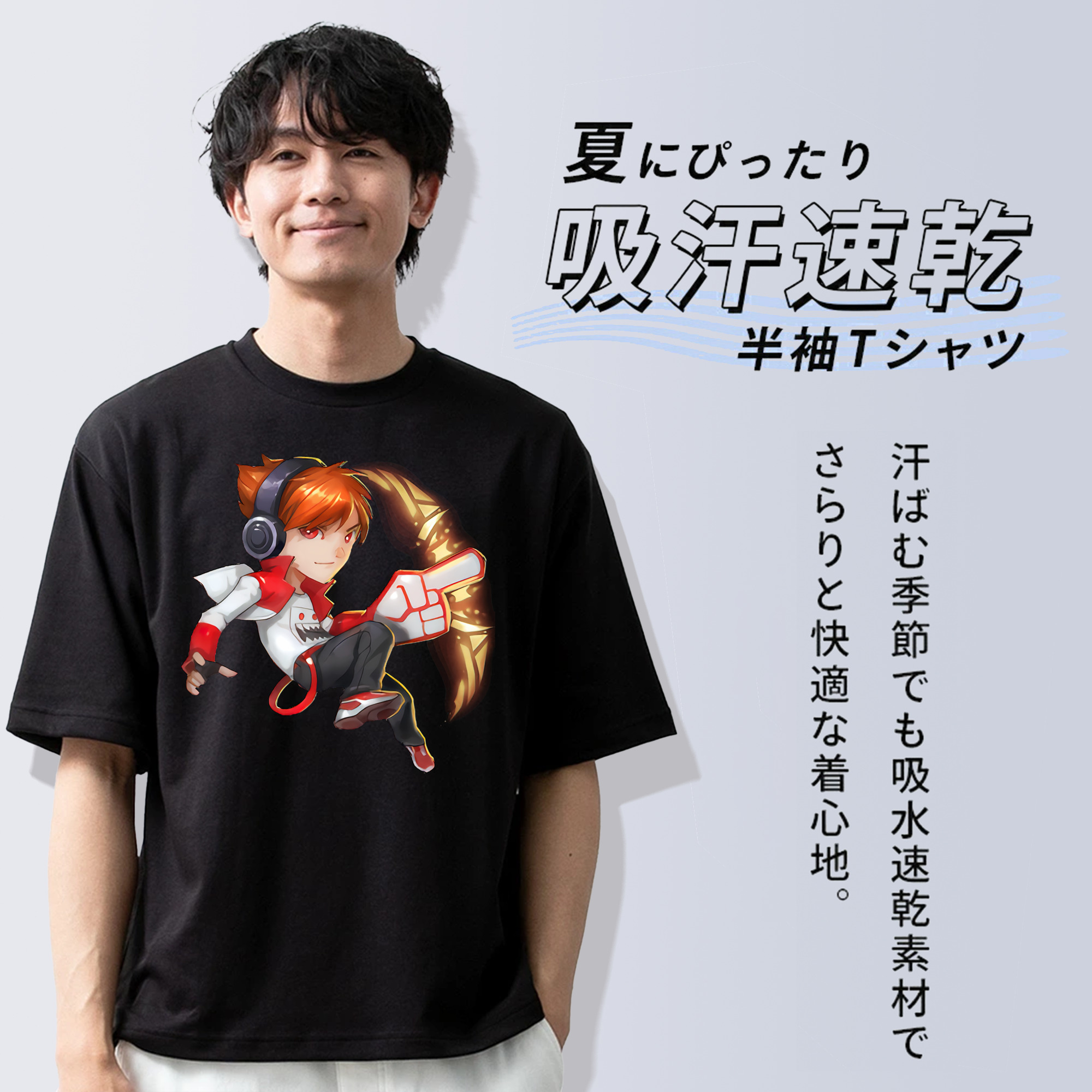 リーグ・オブ・レジェンド League of Legends LOL 綿100％半袖Tシャツ（フロントプリント）
