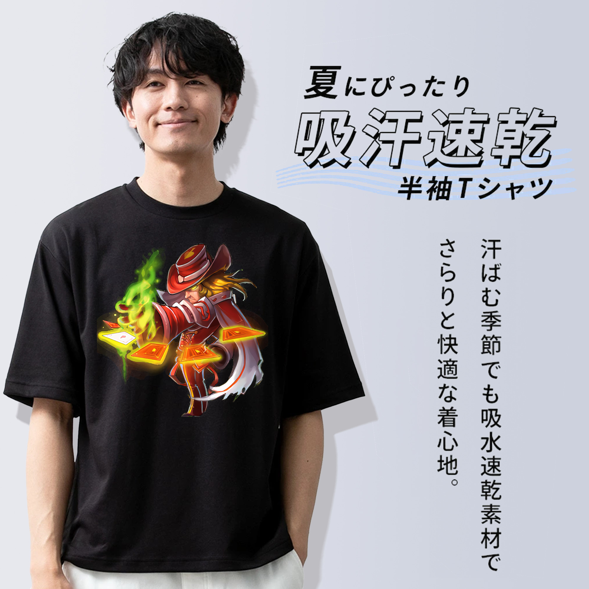 リーグ・オブ・レジェンド League of Legends LOL 綿100％半袖Tシャツ（フロントプリント）