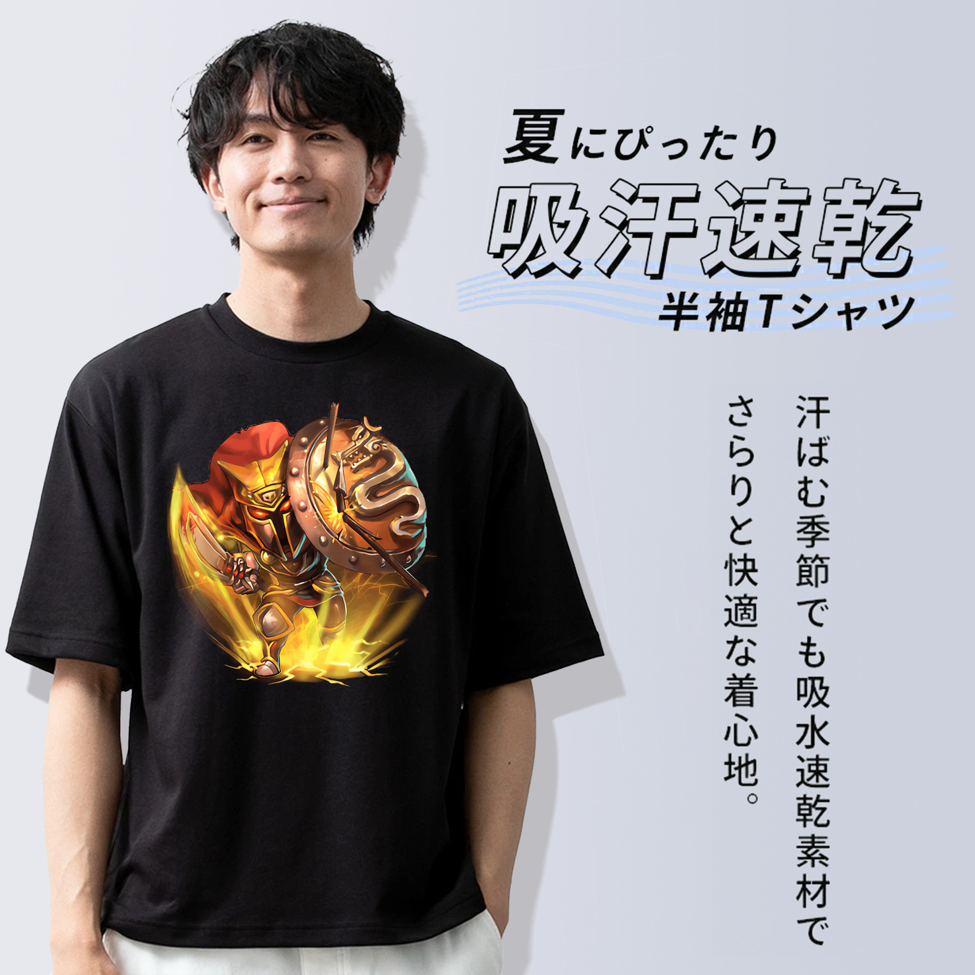 リーグ・オブ・レジェンド League of Legends LOL 綿100％半袖Tシャツ（フロントプリント）