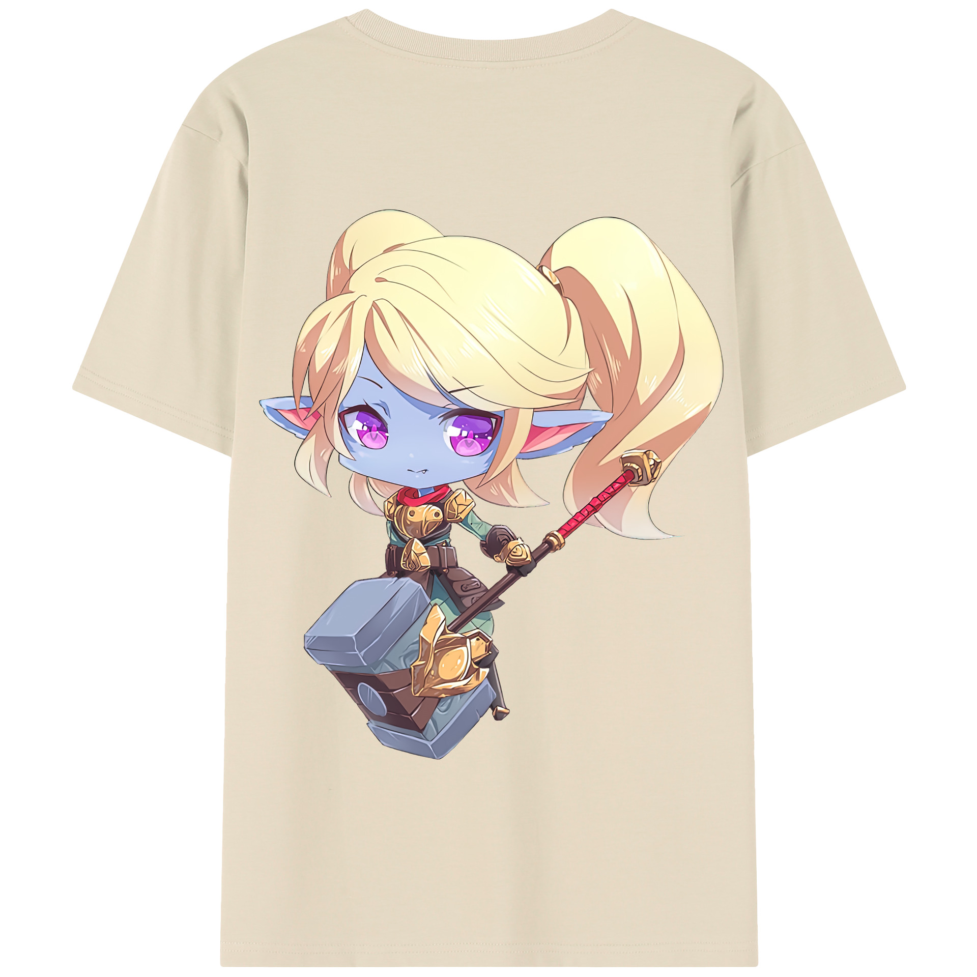 リーグ・オブ・レジェンド League of Legends LOL 綿100％半袖Tシャツ（背面プリント）