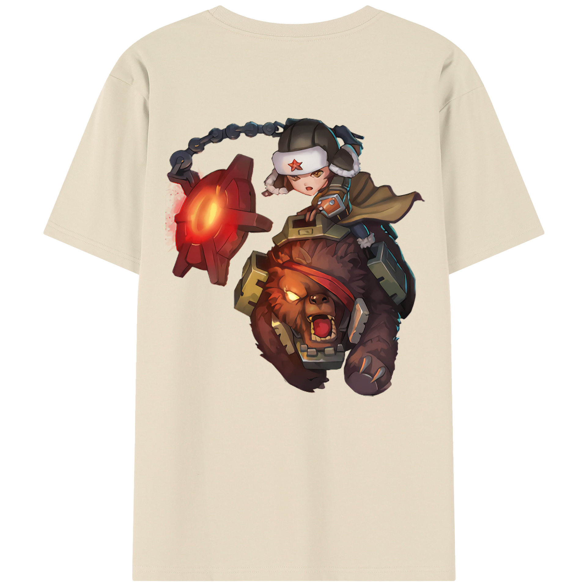 リーグ・オブ・レジェンド League of Legends LOL 綿100％半袖Tシャツ（背面プリント）