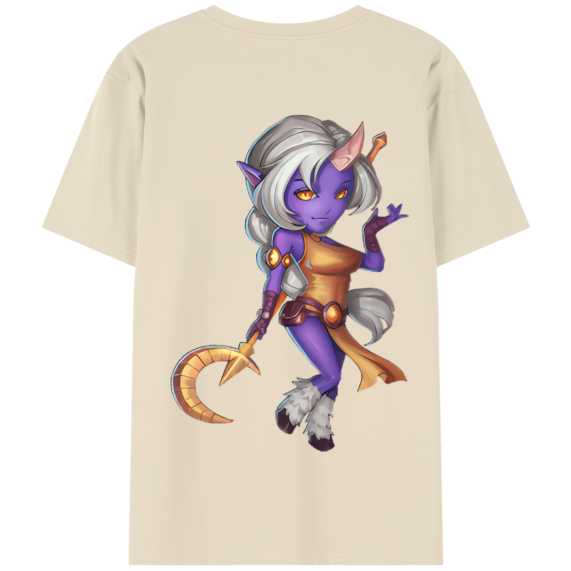 （画像用） リーグ・オブ・レジェンド League of Legends LOL 綿100％半袖Tシャツ（背面プリント）