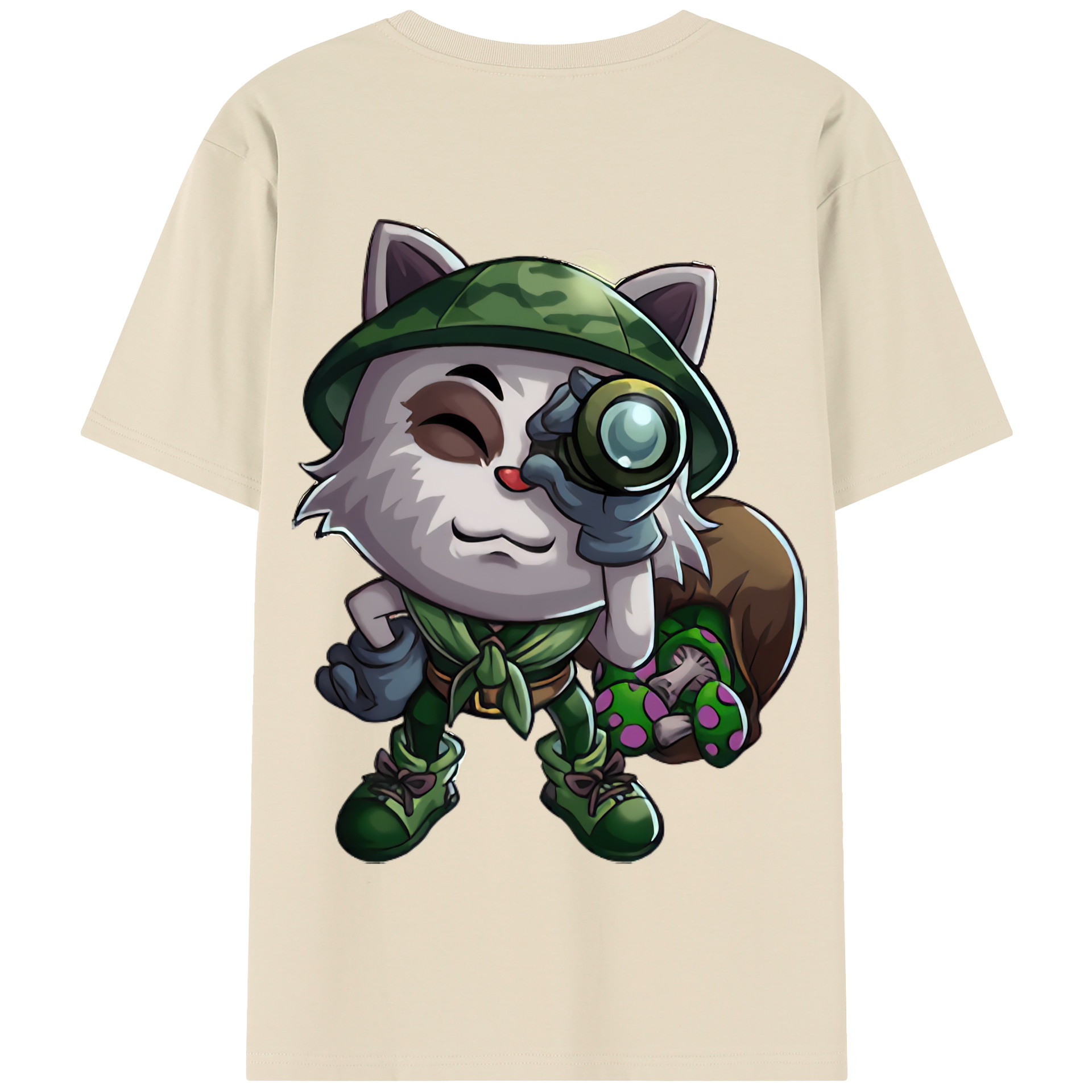 リーグ・オブ・レジェンド League of Legends LOL 綿100％半袖Tシャツ（背面プリント）