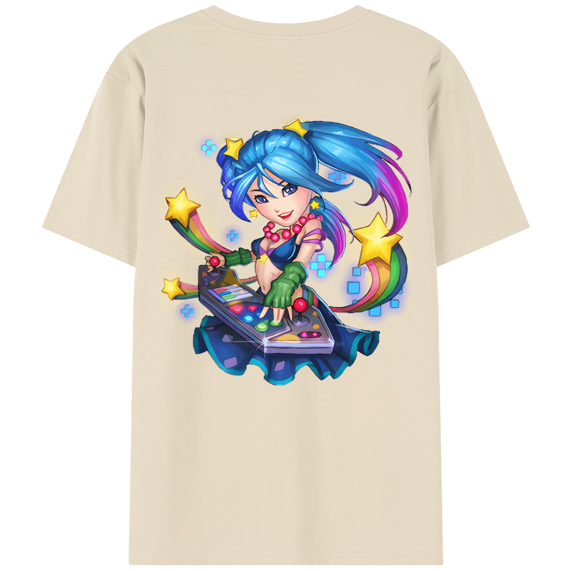 リーグ・オブ・レジェンド League of Legends LOL 綿100％半袖Tシャツ（背面プリント）