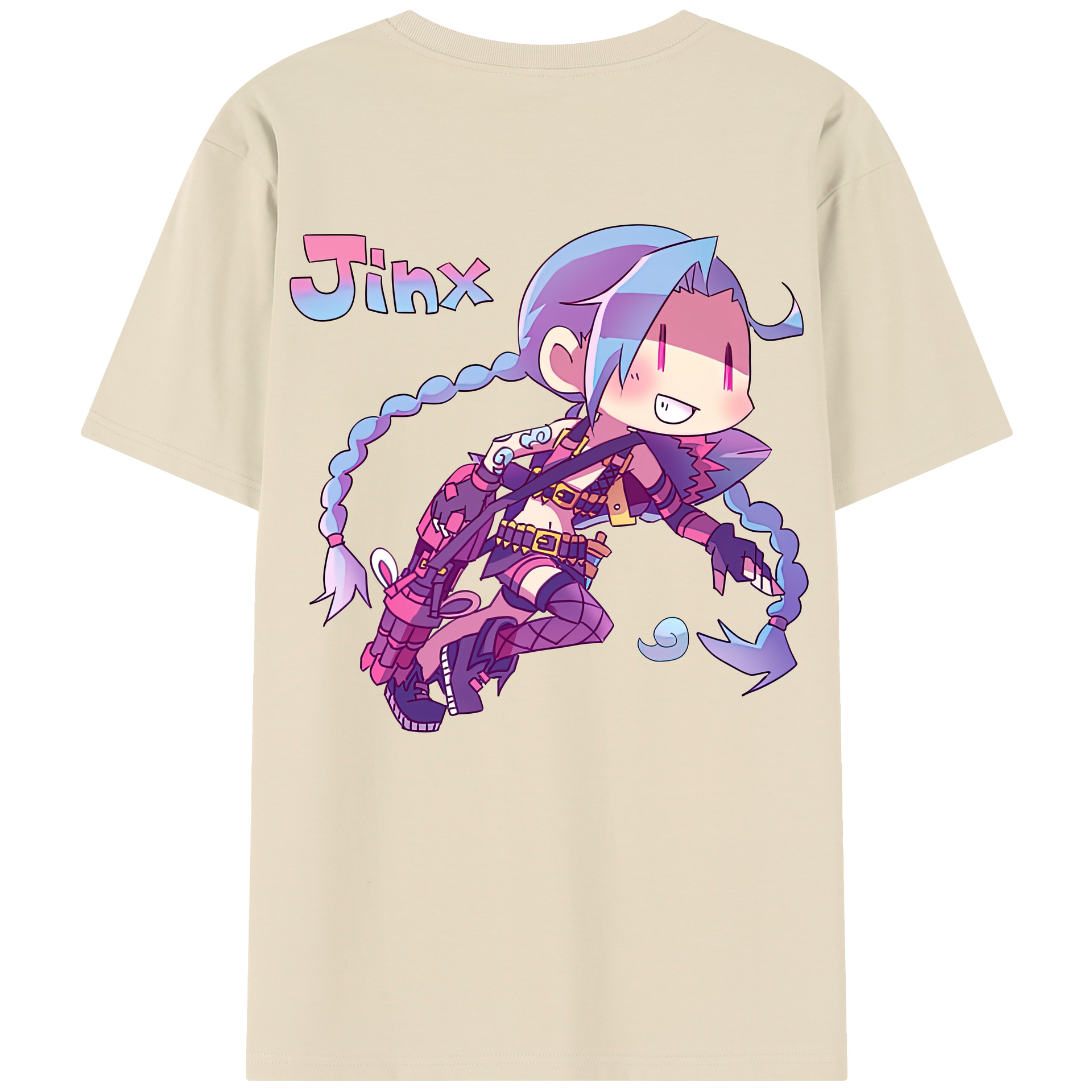 リーグ・オブ・レジェンド League of Legends LOL 綿100％半袖Tシャツ（背面プリント）