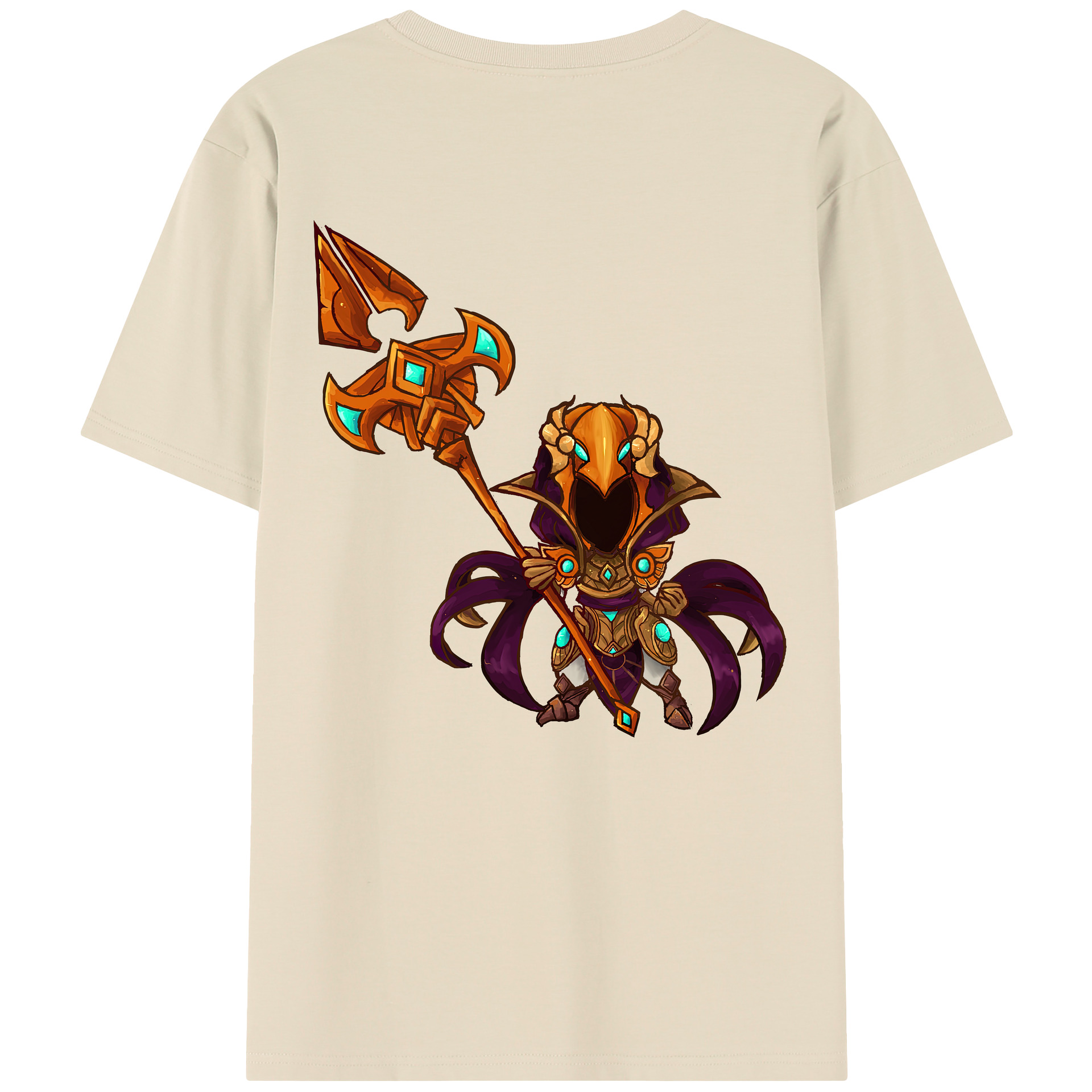 リーグ・オブ・レジェンド League of Legends LOL 綿100％半袖Tシャツ（背面プリント）