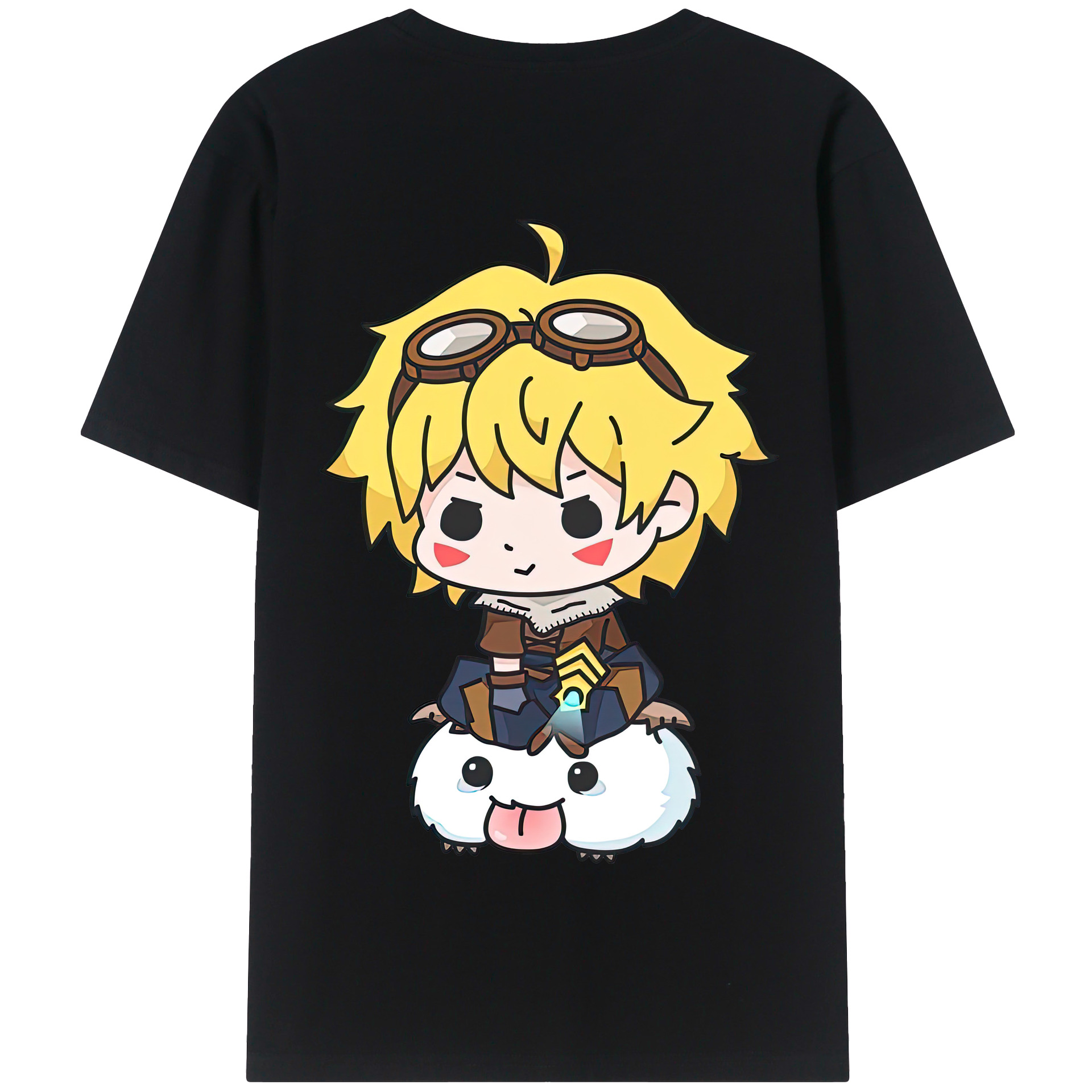 リーグ・オブ・レジェンド League of Legends LOL 綿100％半袖Tシャツ（背面プリント）