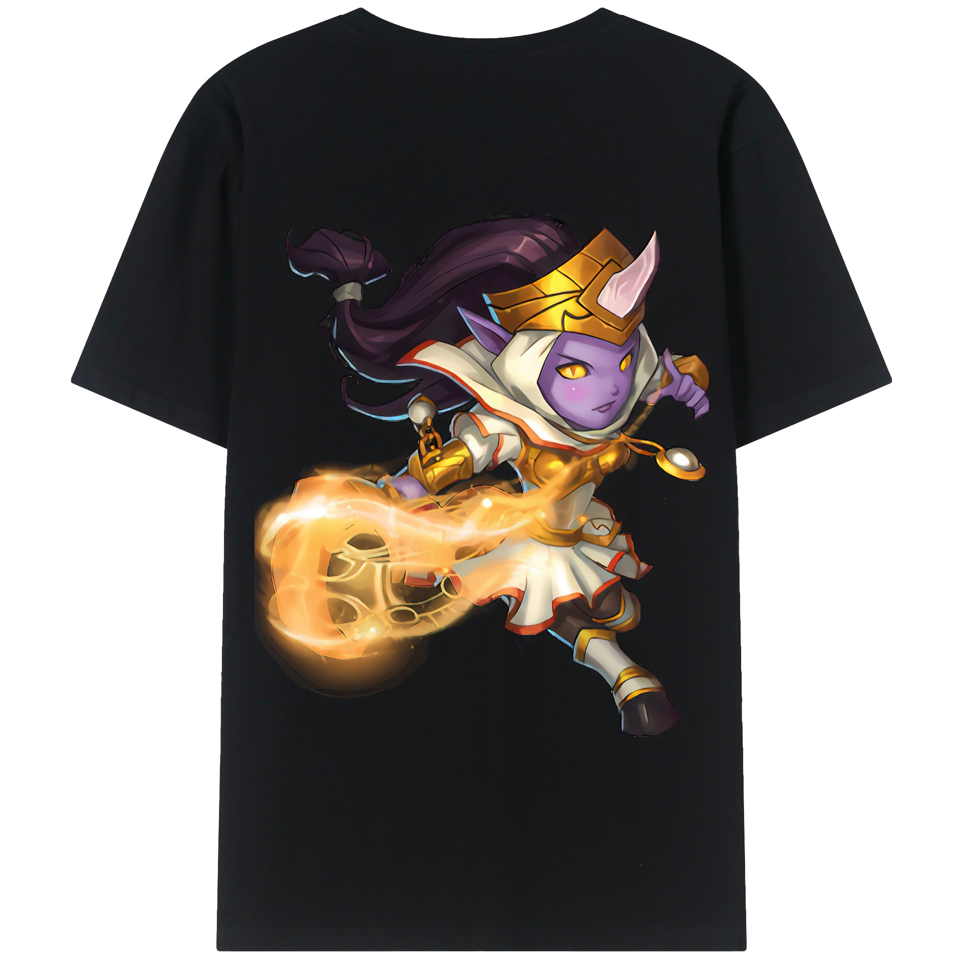リーグ・オブ・レジェンド League of Legends LOL 綿100％半袖Tシャツ（背面プリント）