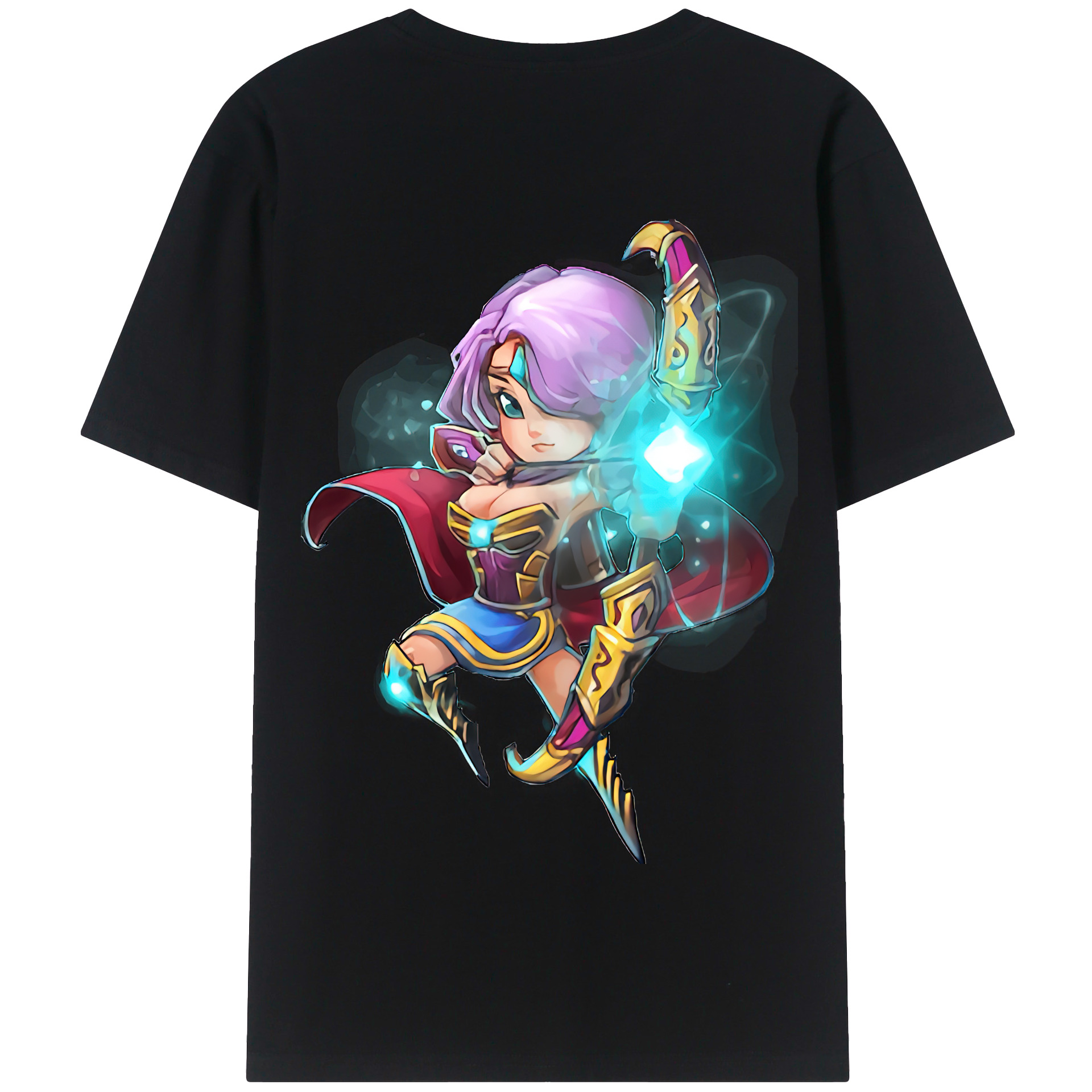リーグ・オブ・レジェンド League of Legends LOL 綿100％半袖Tシャツ（背面プリント）