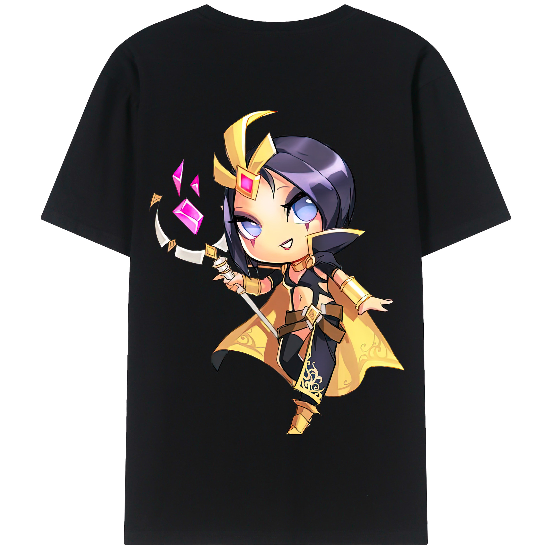 リーグ・オブ・レジェンド League of Legends LOL 綿100％半袖Tシャツ（背面プリント）