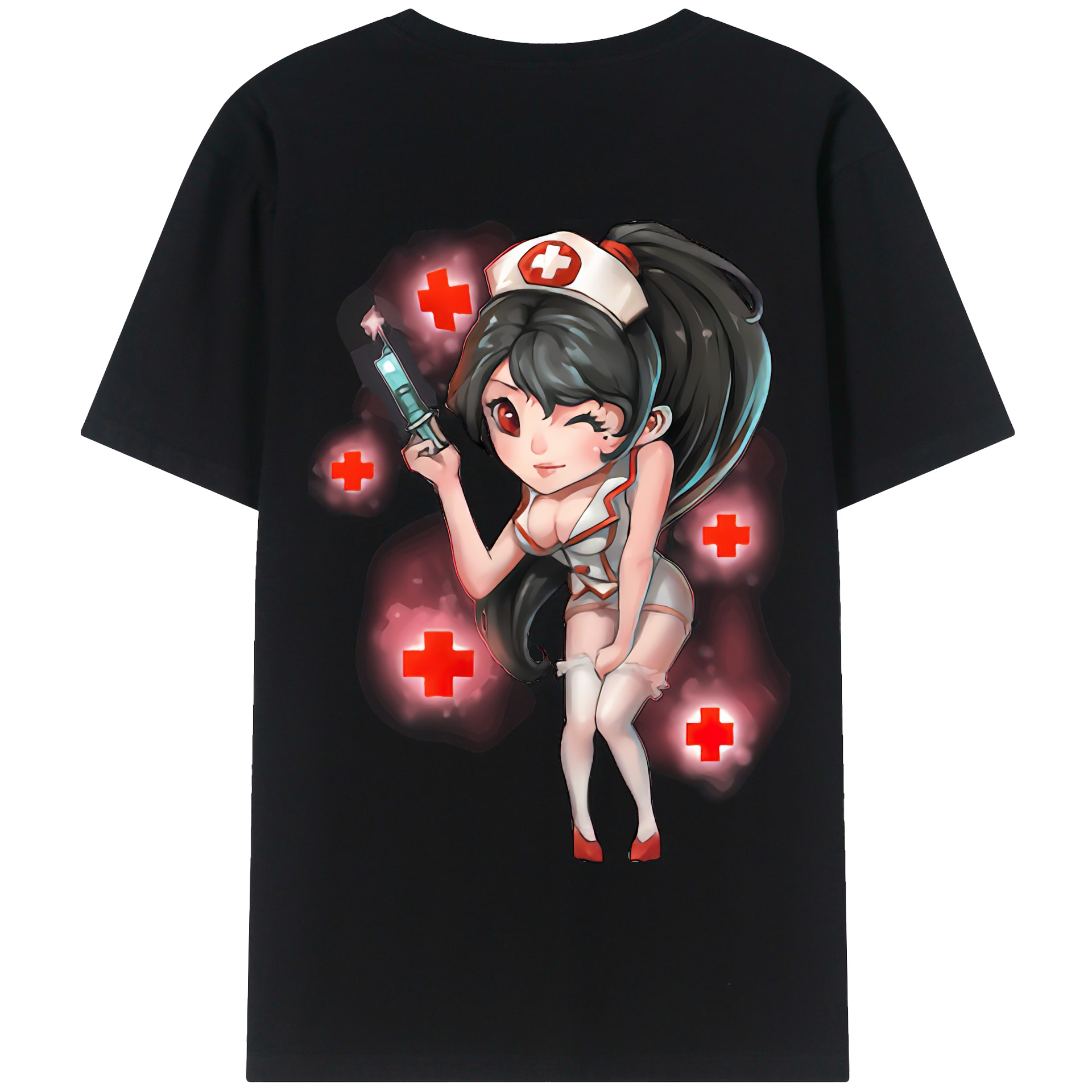 リーグ・オブ・レジェンド League of Legends LOL 綿100％半袖Tシャツ（背面プリント）