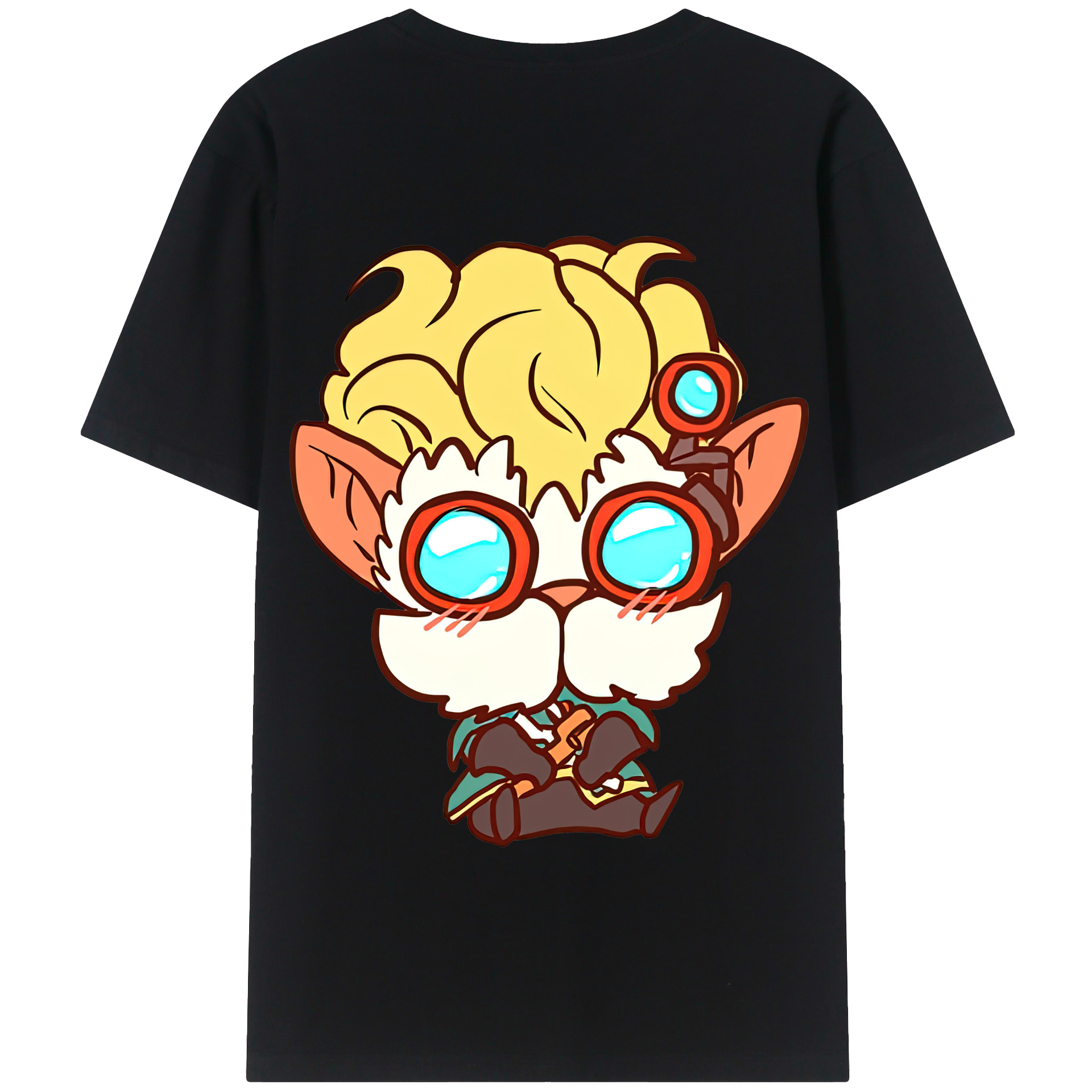 リーグ・オブ・レジェンド League of Legends LOL 綿100％半袖Tシャツ（背面プリント）
