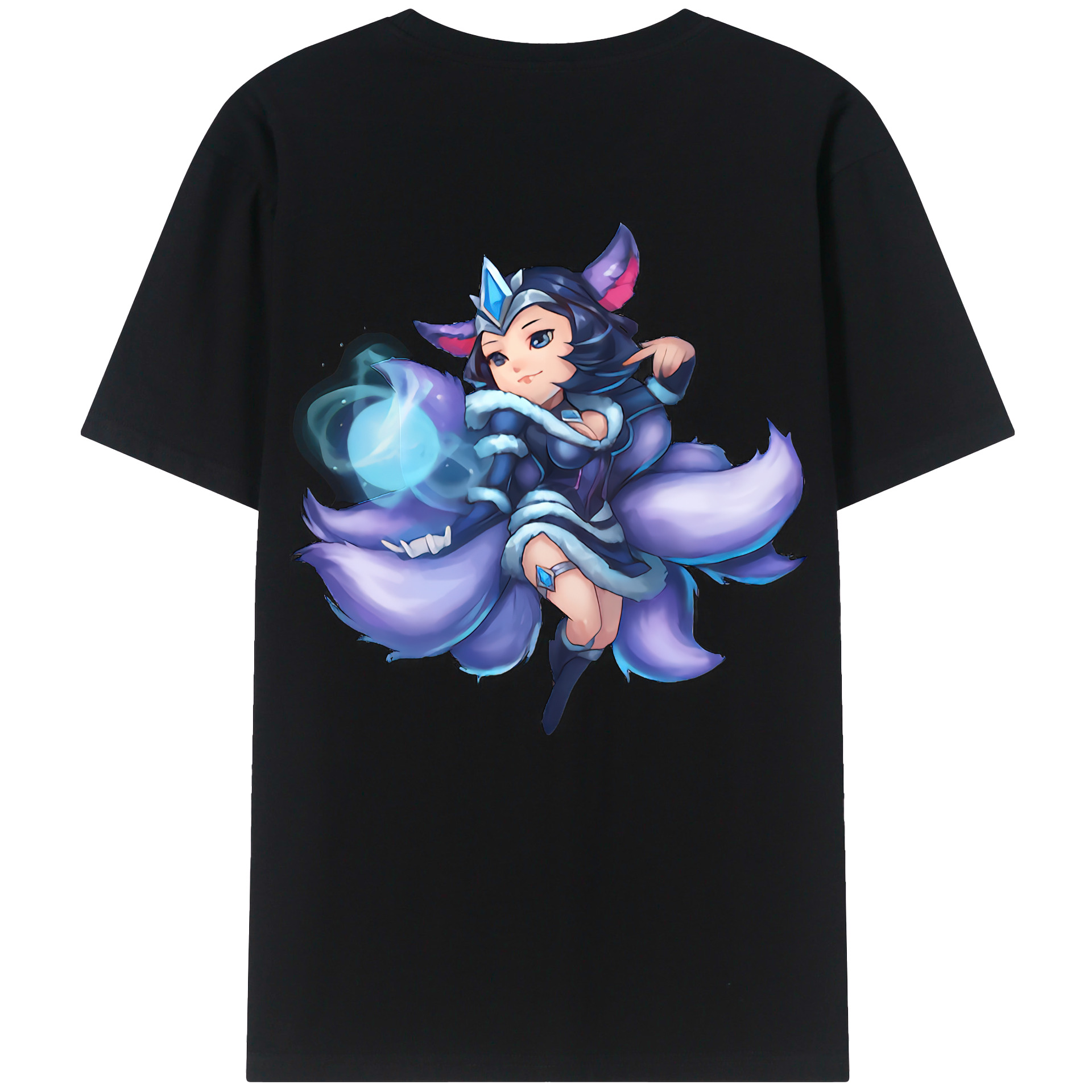 リーグ・オブ・レジェンド League of Legends LOL 綿100％半袖Tシャツ（背面プリント）