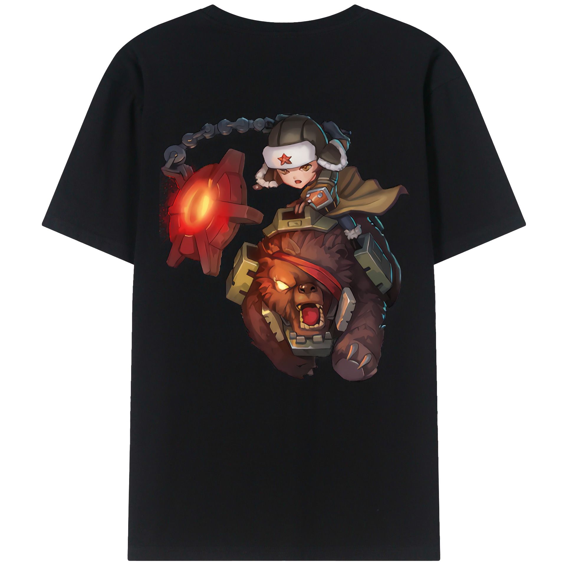 リーグ・オブ・レジェンド League of Legends LOL 綿100％半袖Tシャツ（背面プリント）