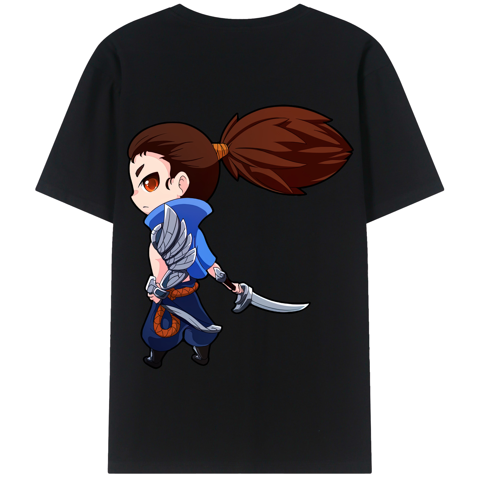 リーグ・オブ・レジェンド League of Legends LOL 綿100％半袖Tシャツ（背面プリント）