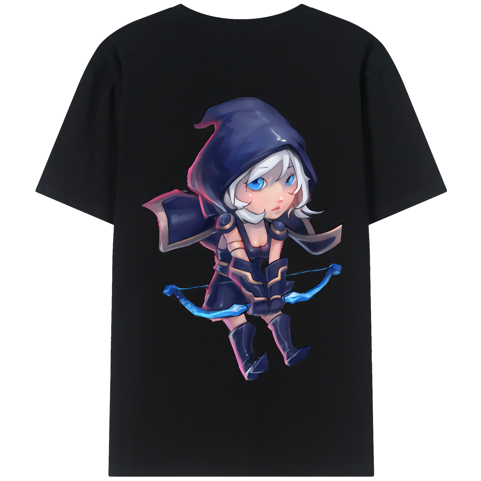 リーグ・オブ・レジェンド League of Legends LOL 綿100％半袖Tシャツ（背面プリント）