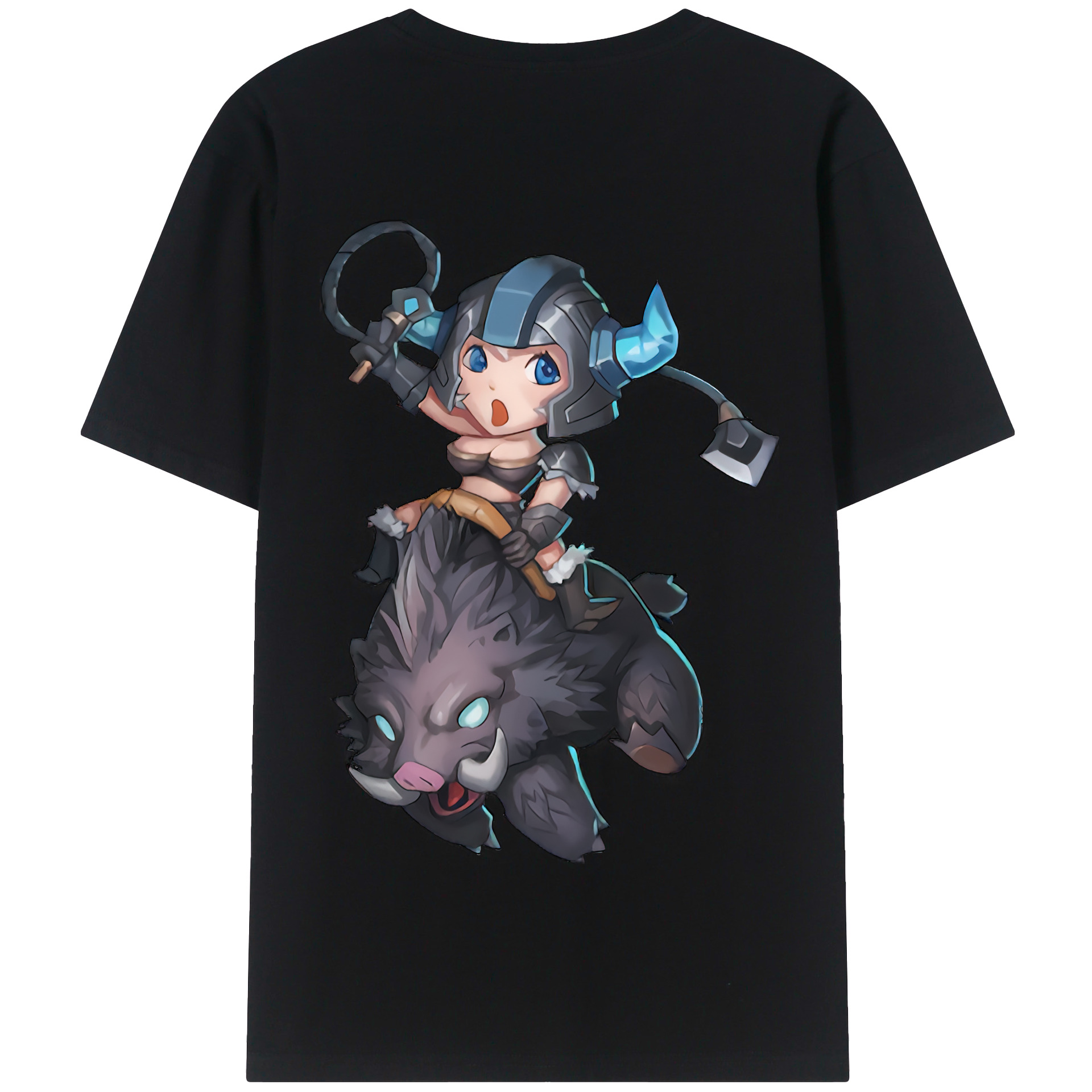 リーグ・オブ・レジェンド League of Legends LOL 綿100％半袖Tシャツ（背面プリント）