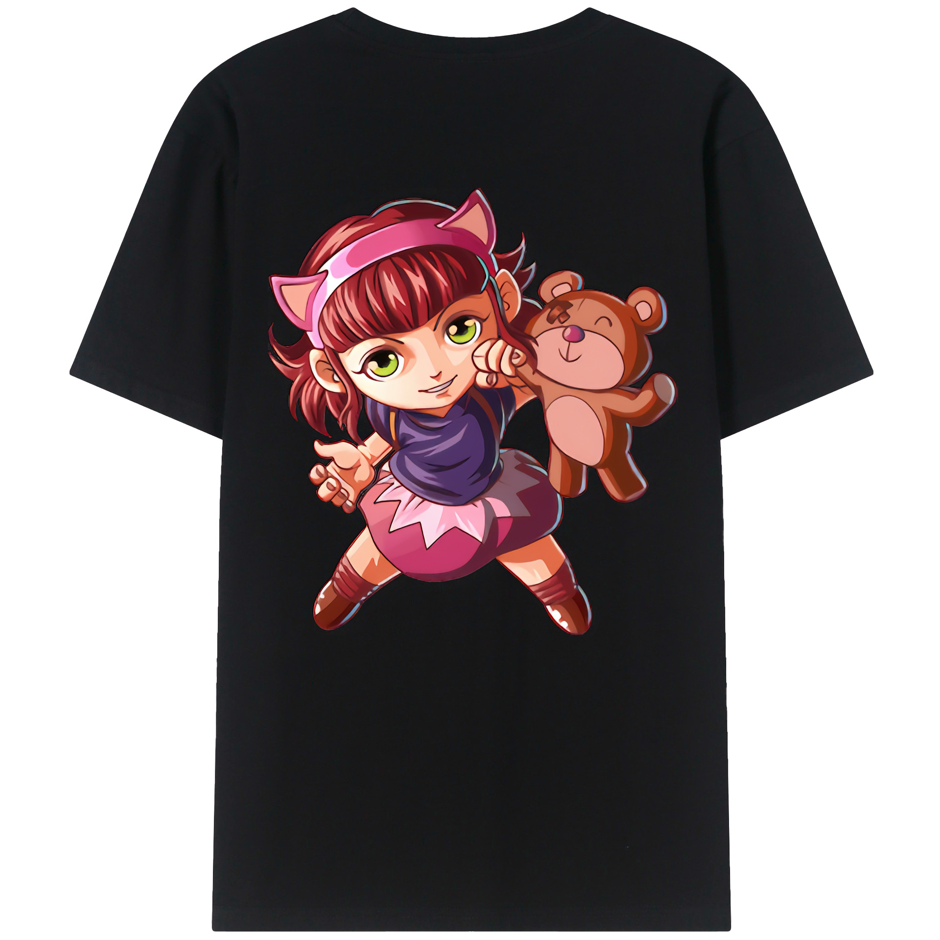 リーグ・オブ・レジェンド League of Legends LOL 綿100％半袖Tシャツ（背面プリント）