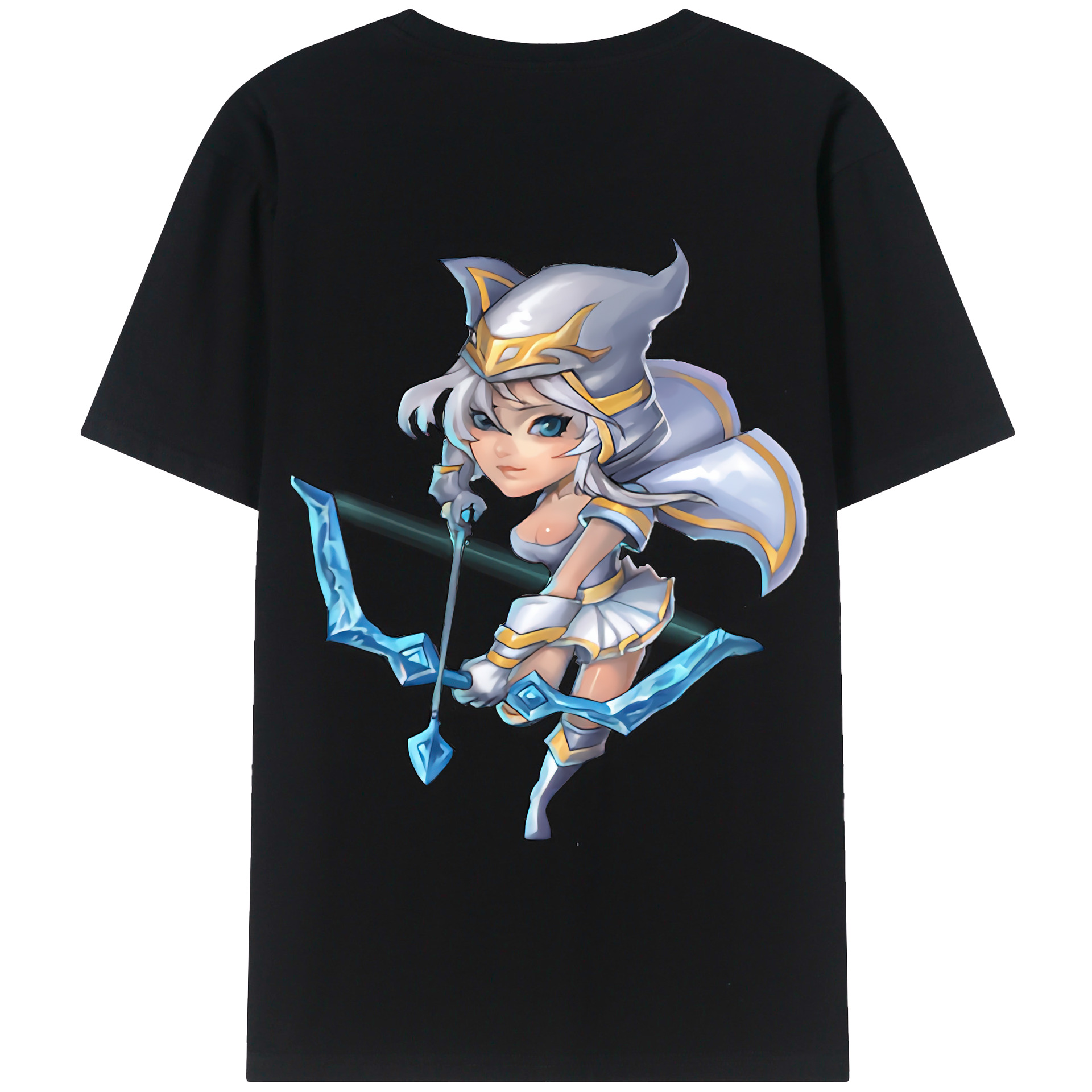 リーグ・オブ・レジェンド League of Legends LOL 綿100％半袖Tシャツ（背面プリント）