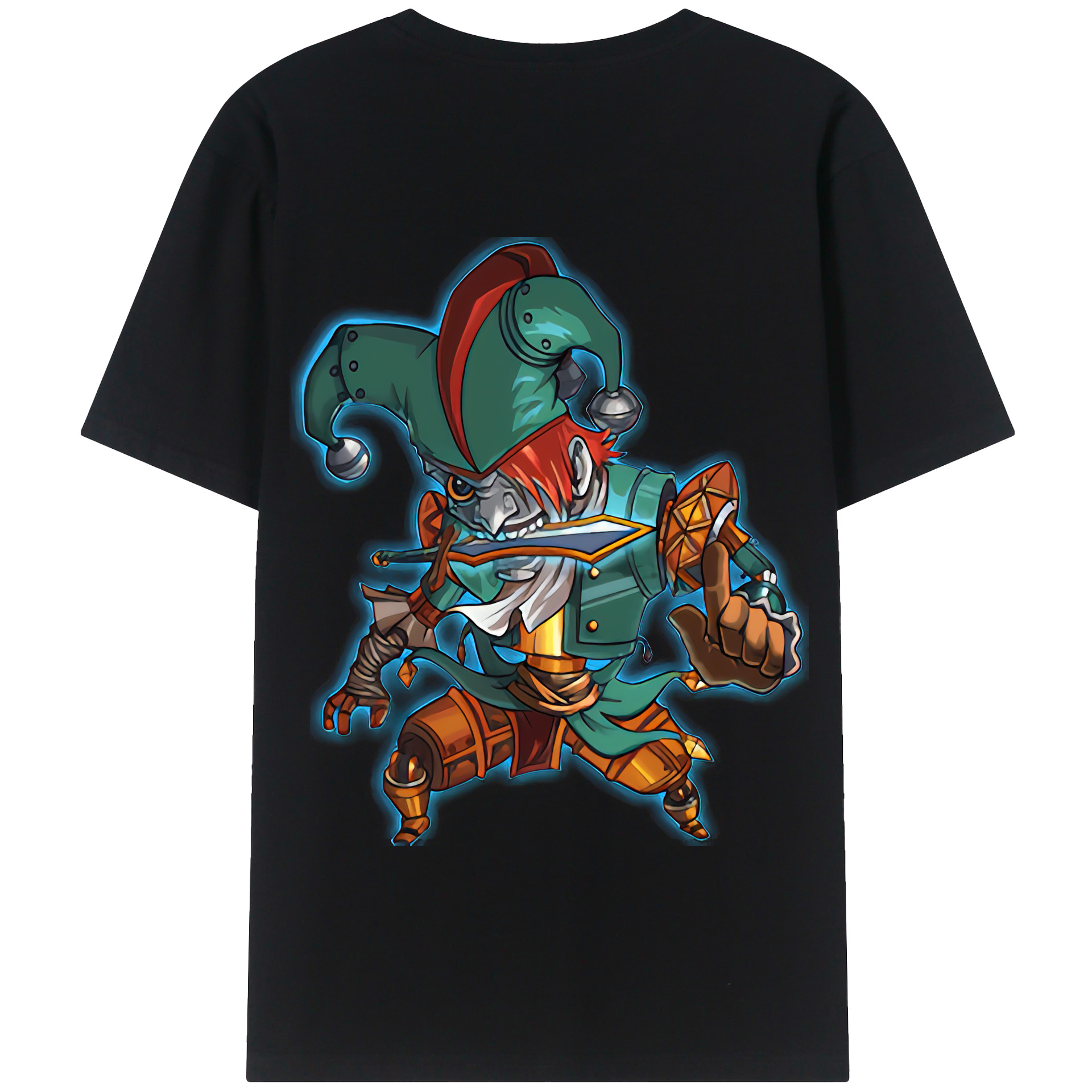 リーグ・オブ・レジェンド League of Legends LOL 綿100％半袖Tシャツ（背面プリント）
