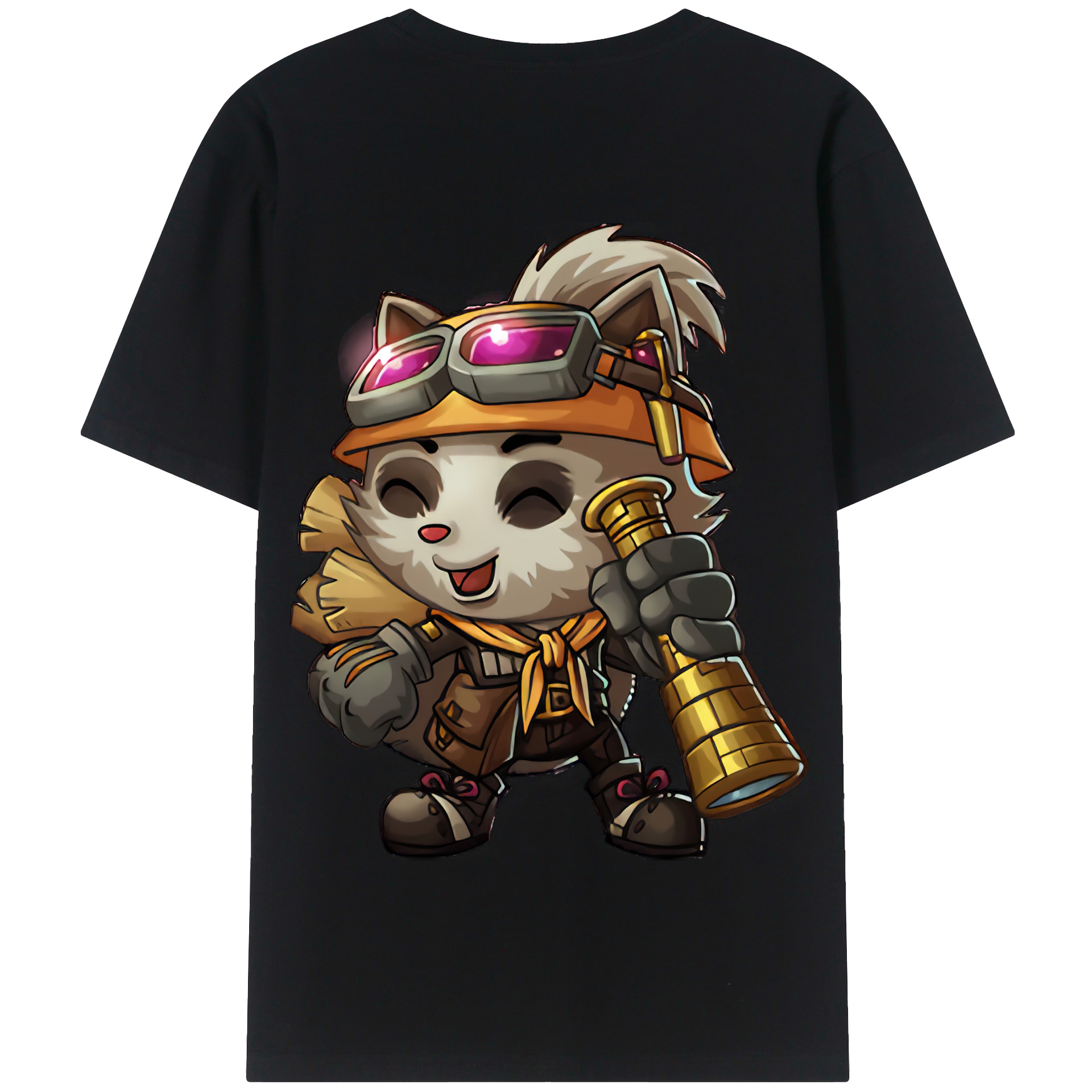 リーグ・オブ・レジェンド League of Legends LOL 綿100％半袖Tシャツ（背面プリント）