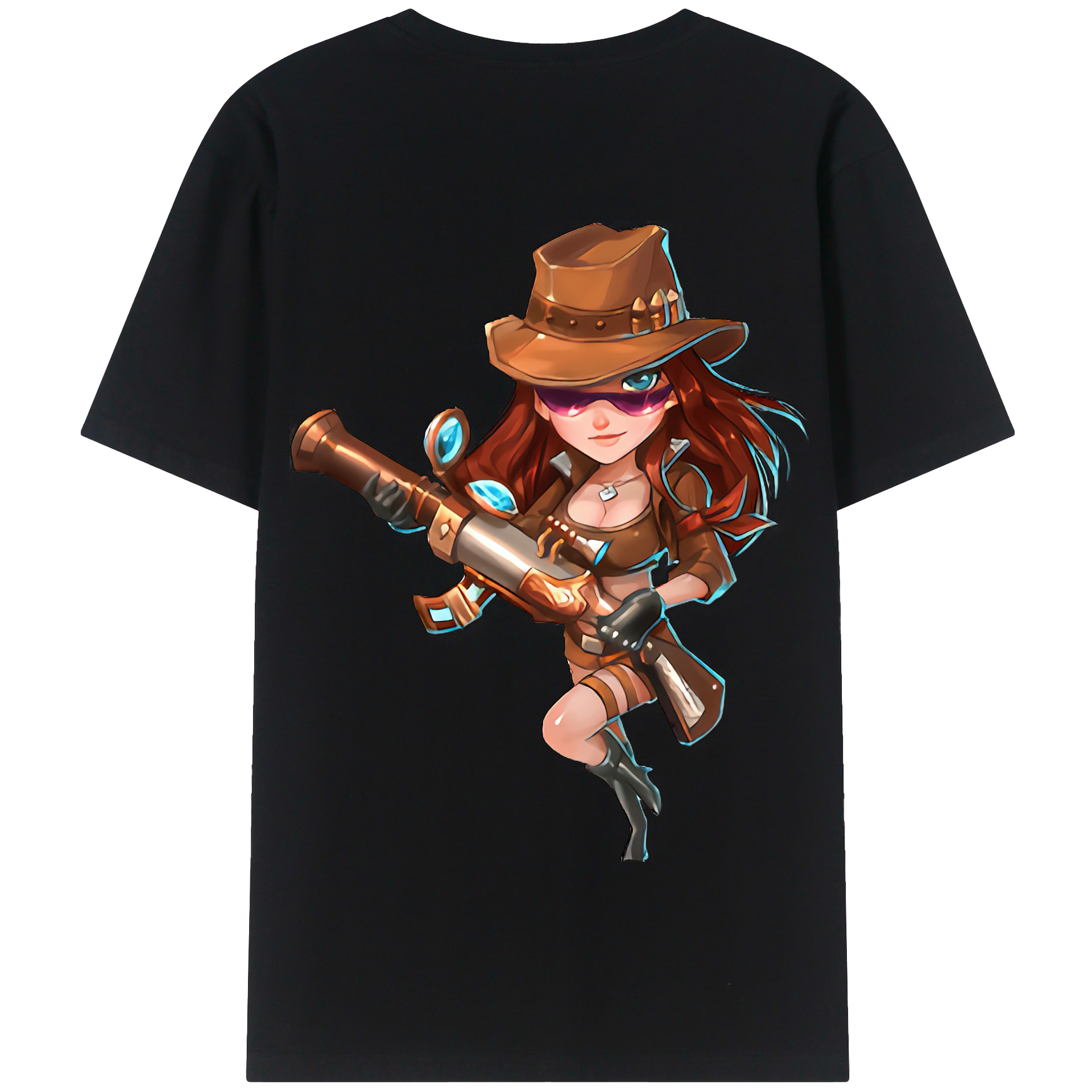 リーグ・オブ・レジェンド League of Legends LOL 綿100％半袖Tシャツ（背面プリント）