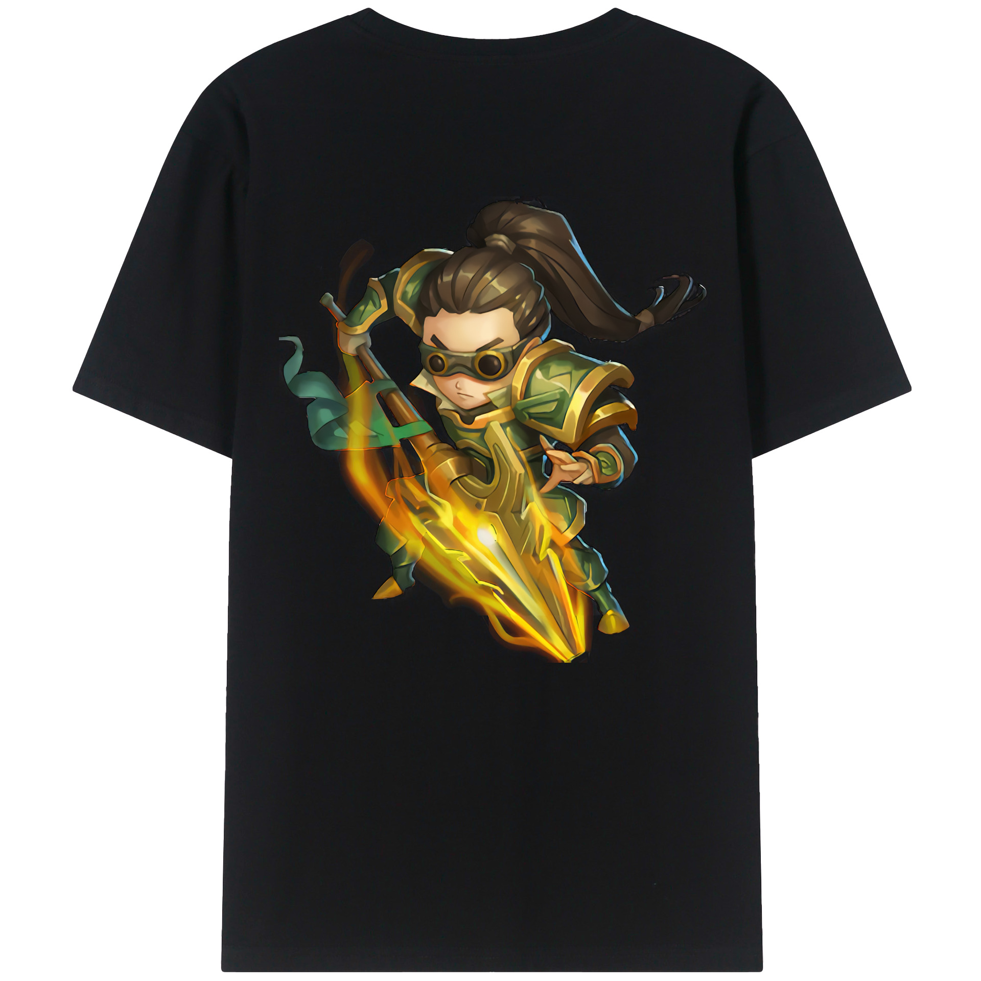 リーグ・オブ・レジェンド League of Legends LOL 綿100％半袖Tシャツ（背面プリント）