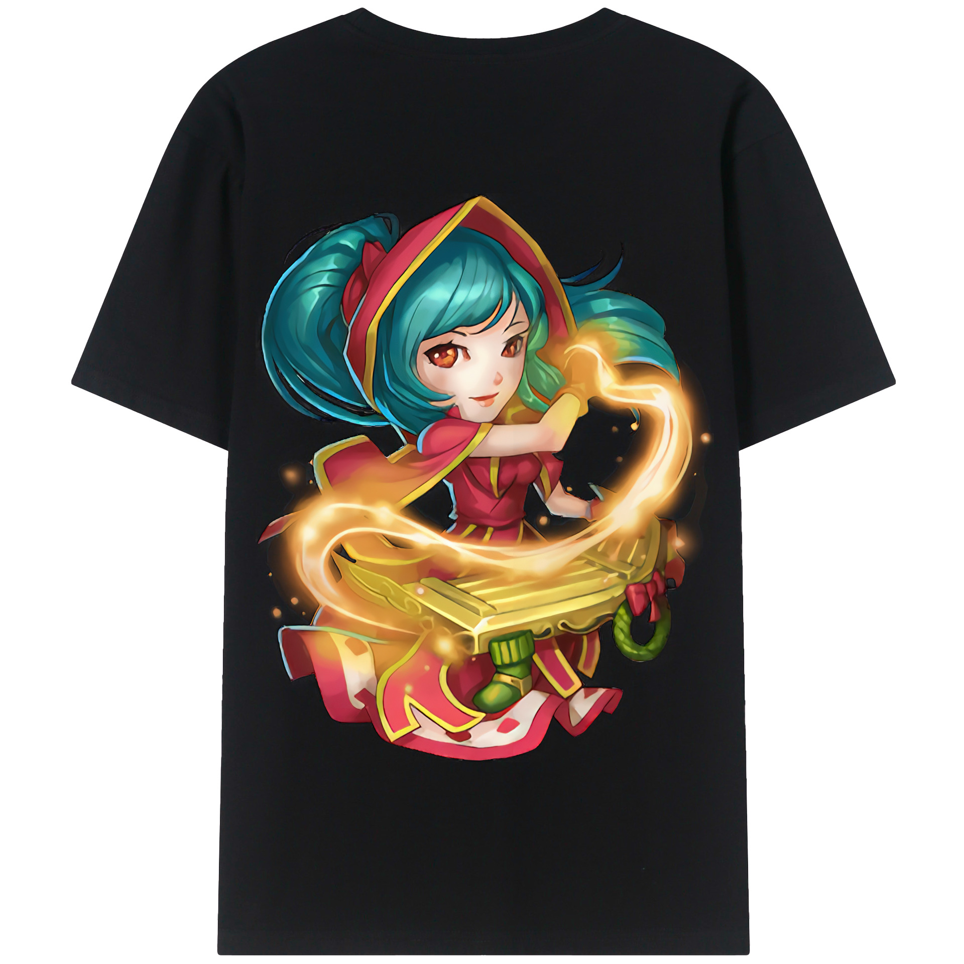 リーグ・オブ・レジェンド League of Legends LOL 綿100％半袖Tシャツ（背面プリント）