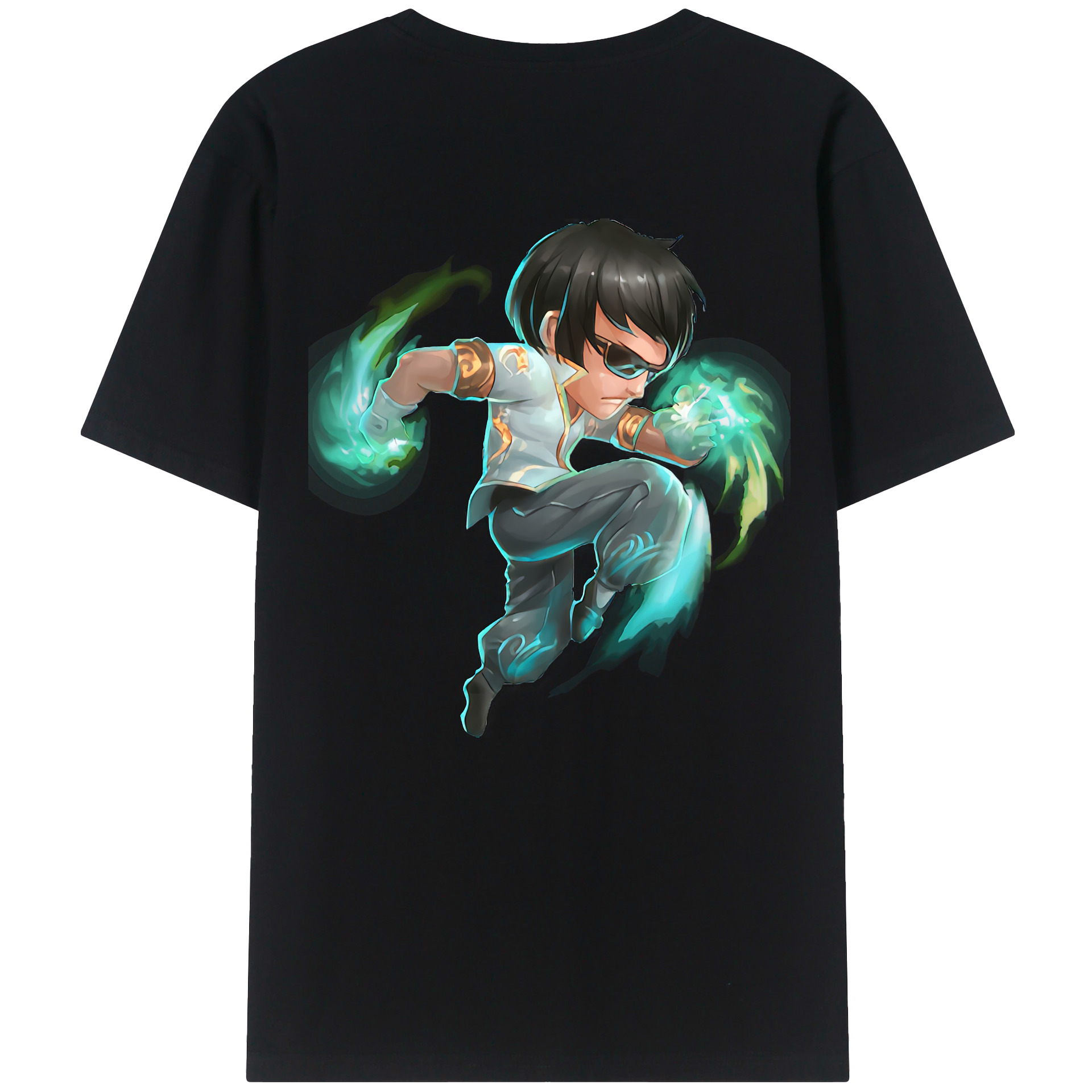 リーグ・オブ・レジェンド League of Legends LOL 綿100％半袖Tシャツ（背面プリント）