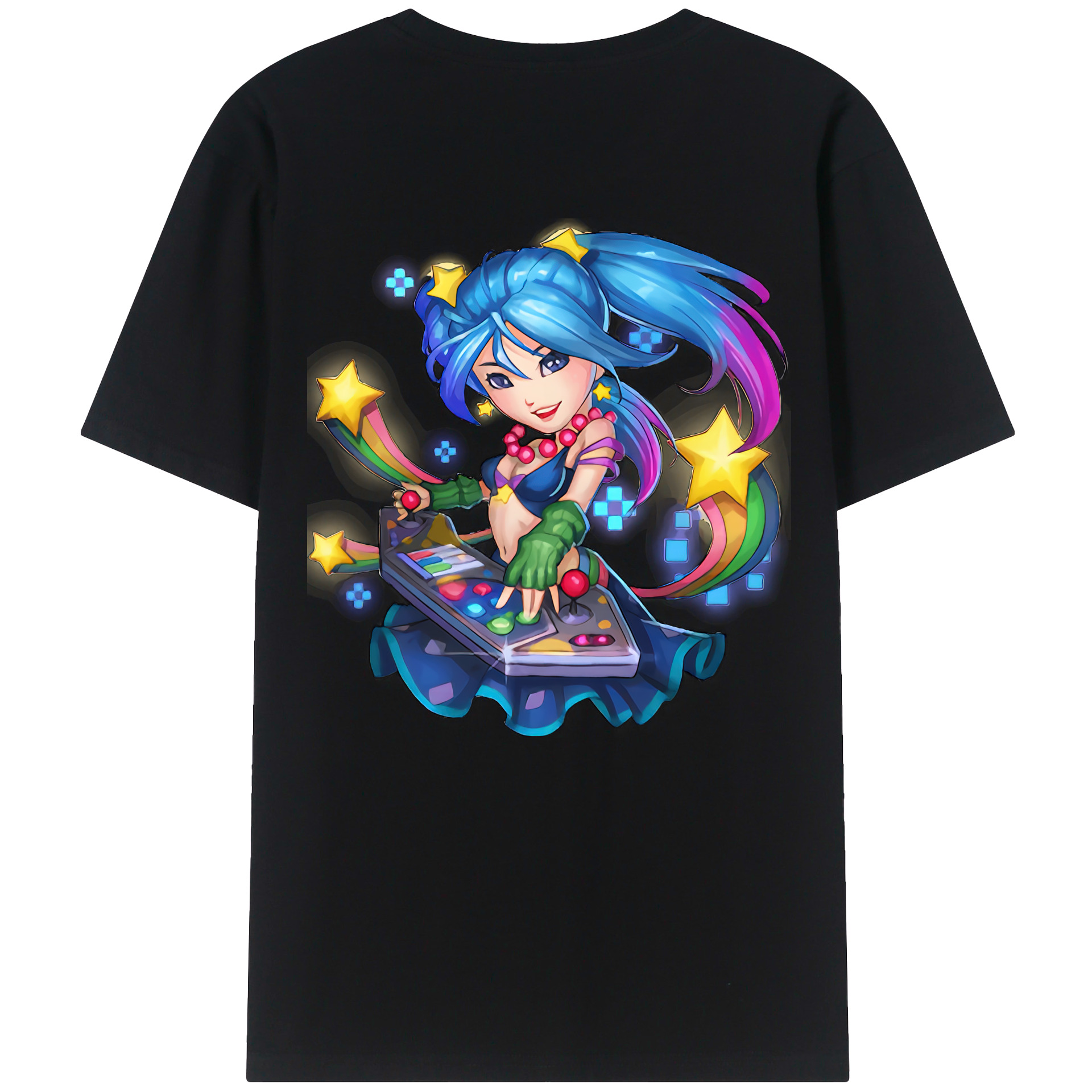 リーグ・オブ・レジェンド League of Legends LOL 綿100％半袖Tシャツ（背面プリント）