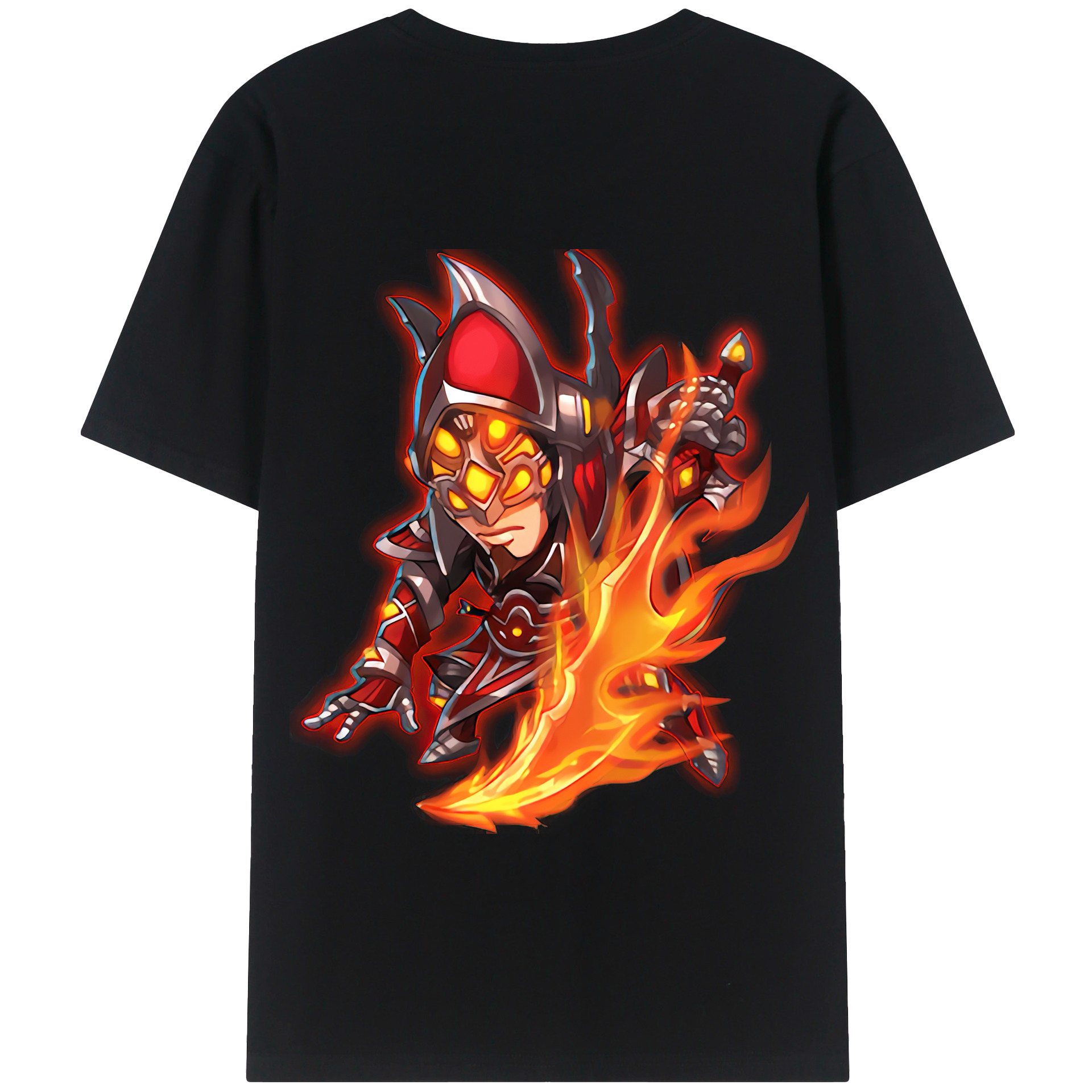 リーグ・オブ・レジェンド League of Legends LOL 綿100％半袖Tシャツ（背面プリント）