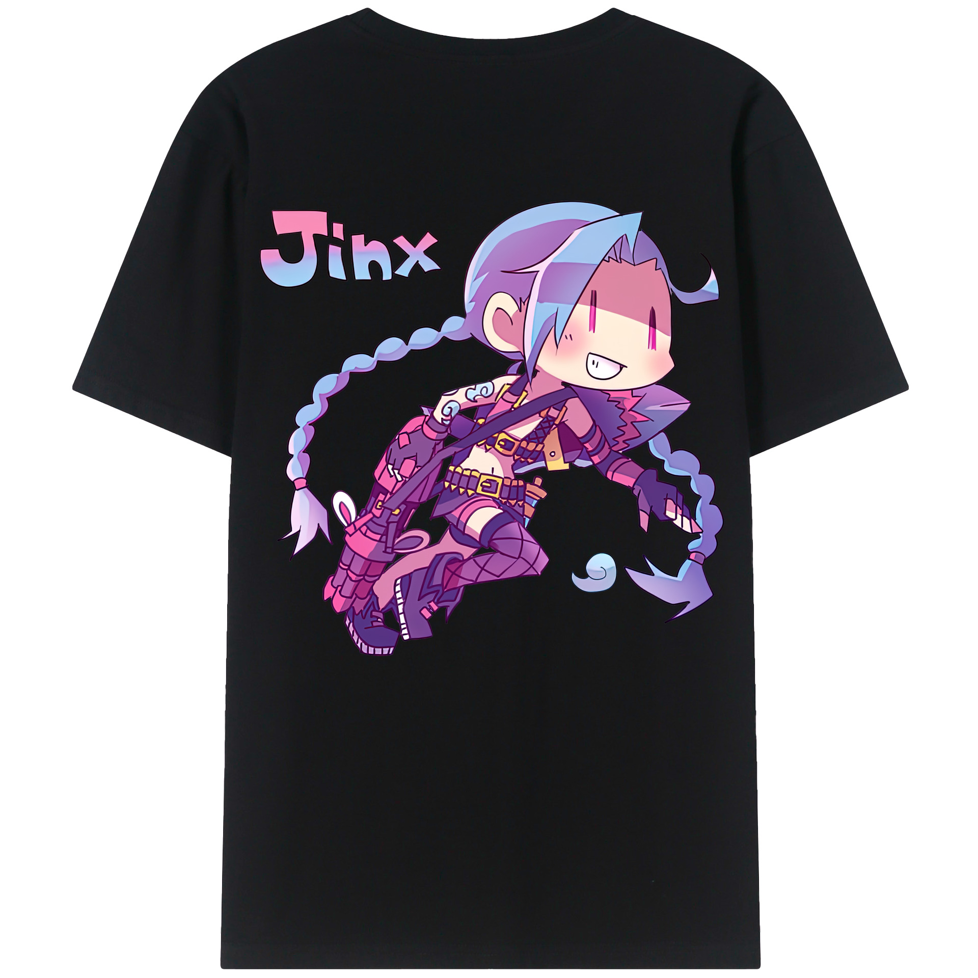 リーグ・オブ・レジェンド League of Legends LOL 綿100％半袖Tシャツ（背面プリント）