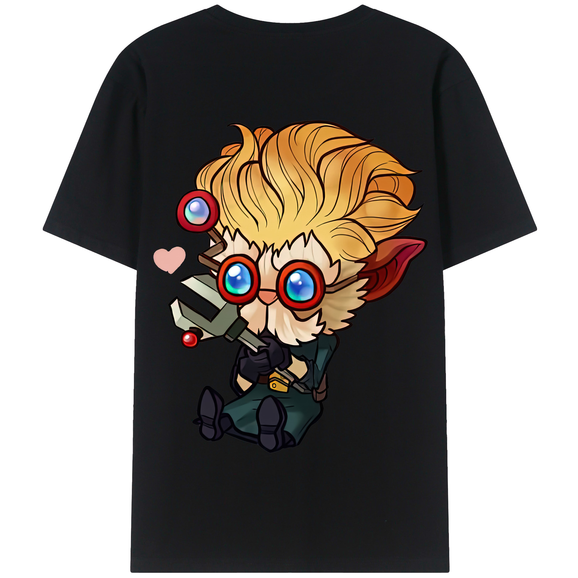 リーグ・オブ・レジェンド League of Legends LOL 綿100％半袖Tシャツ（背面プリント）