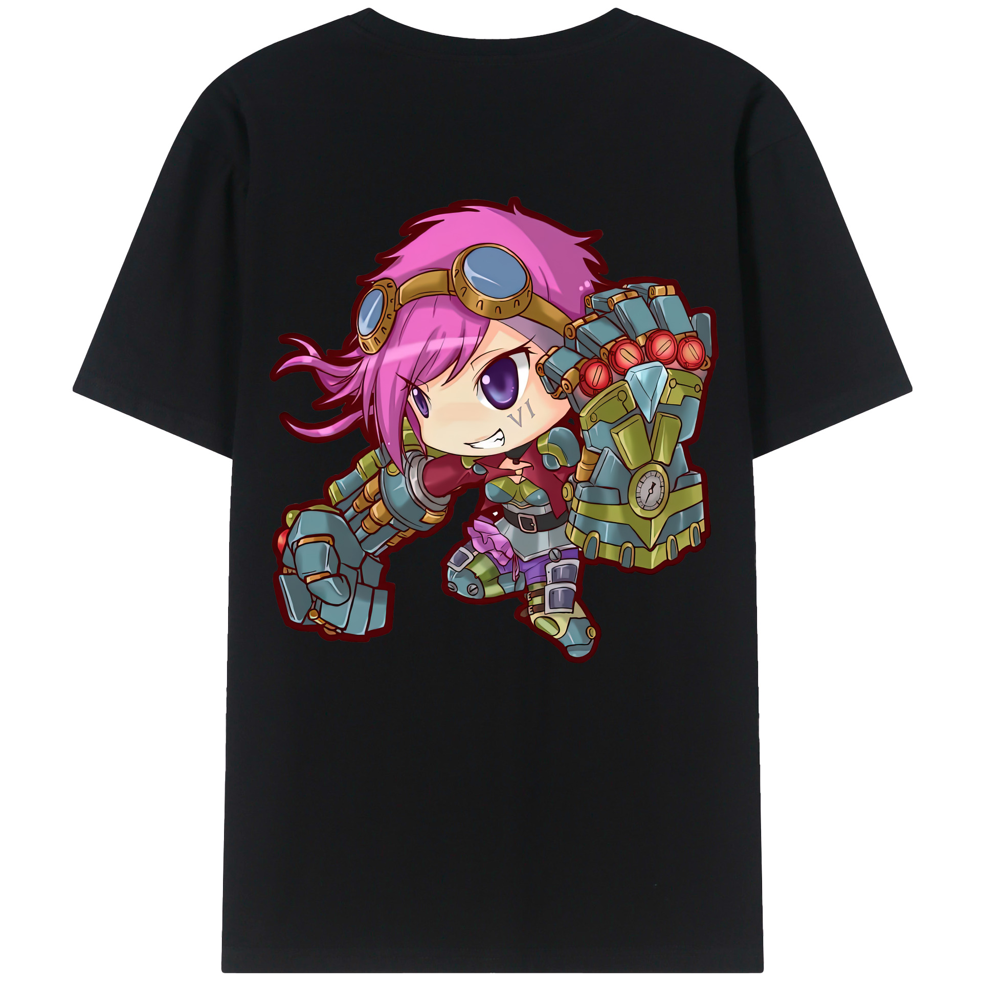 リーグ・オブ・レジェンド League of Legends LOL 綿100％半袖Tシャツ（背面プリント）