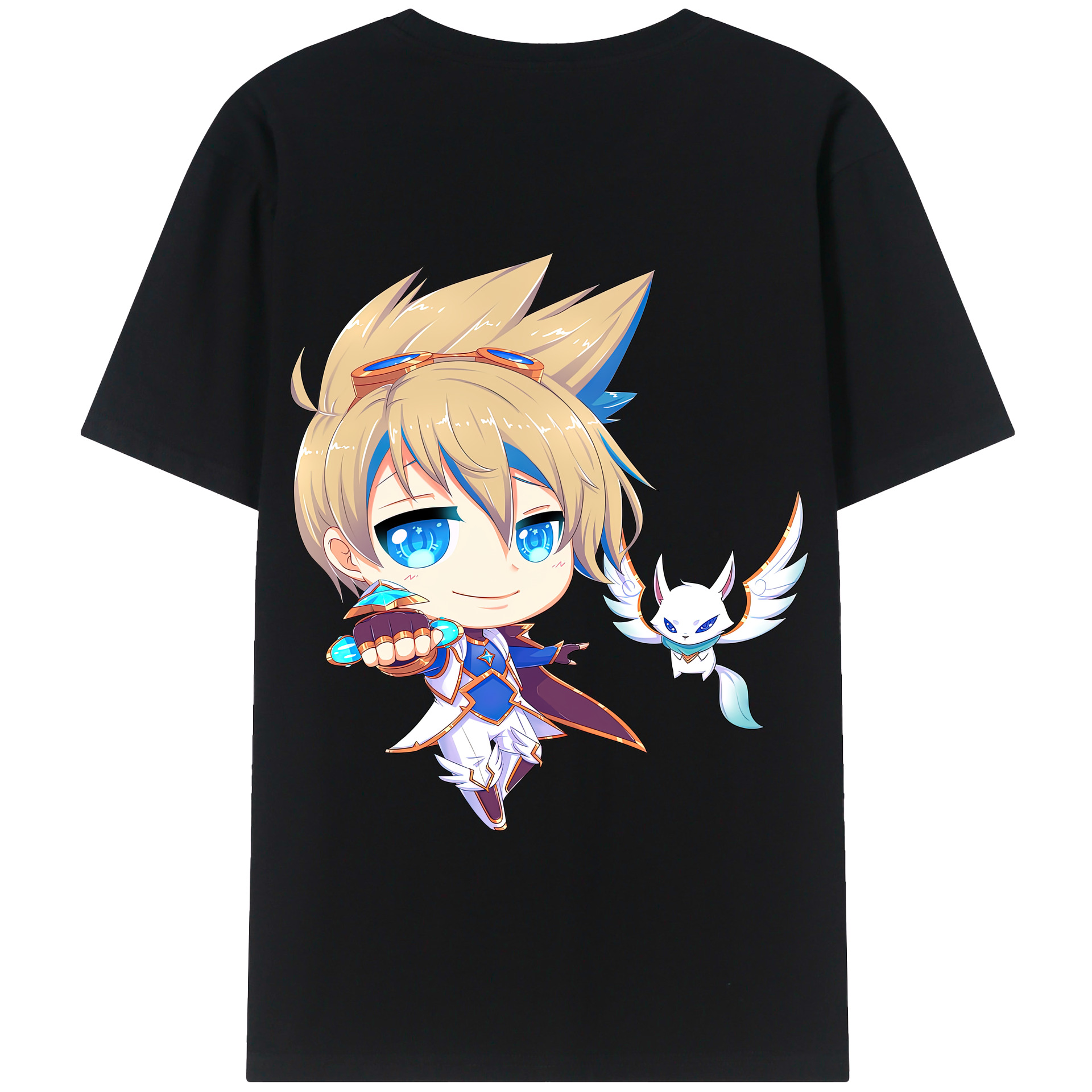 リーグ・オブ・レジェンド League of Legends LOL 綿100％半袖Tシャツ（背面プリント）