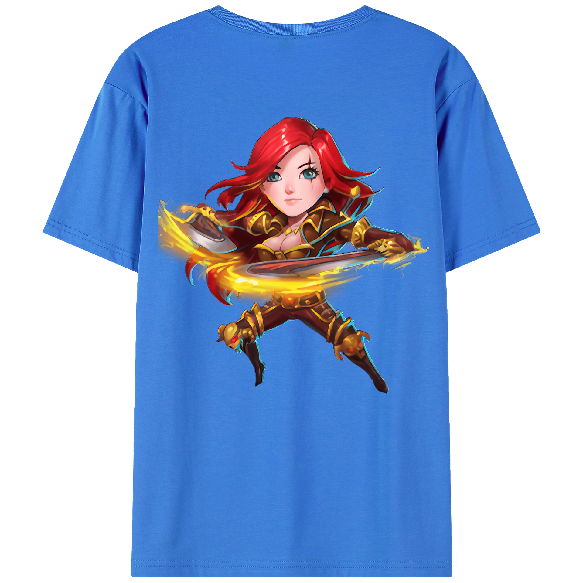 （画像用） リーグ・オブ・レジェンド League of Legends LOL 綿100％半袖Tシャツ（背面プリント）