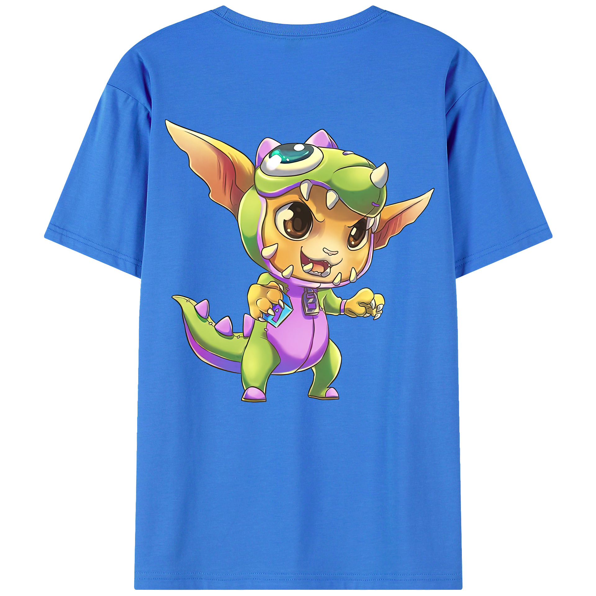 （画像用） リーグ・オブ・レジェンド League of Legends LOL 綿100％半袖Tシャツ（背面プリント）