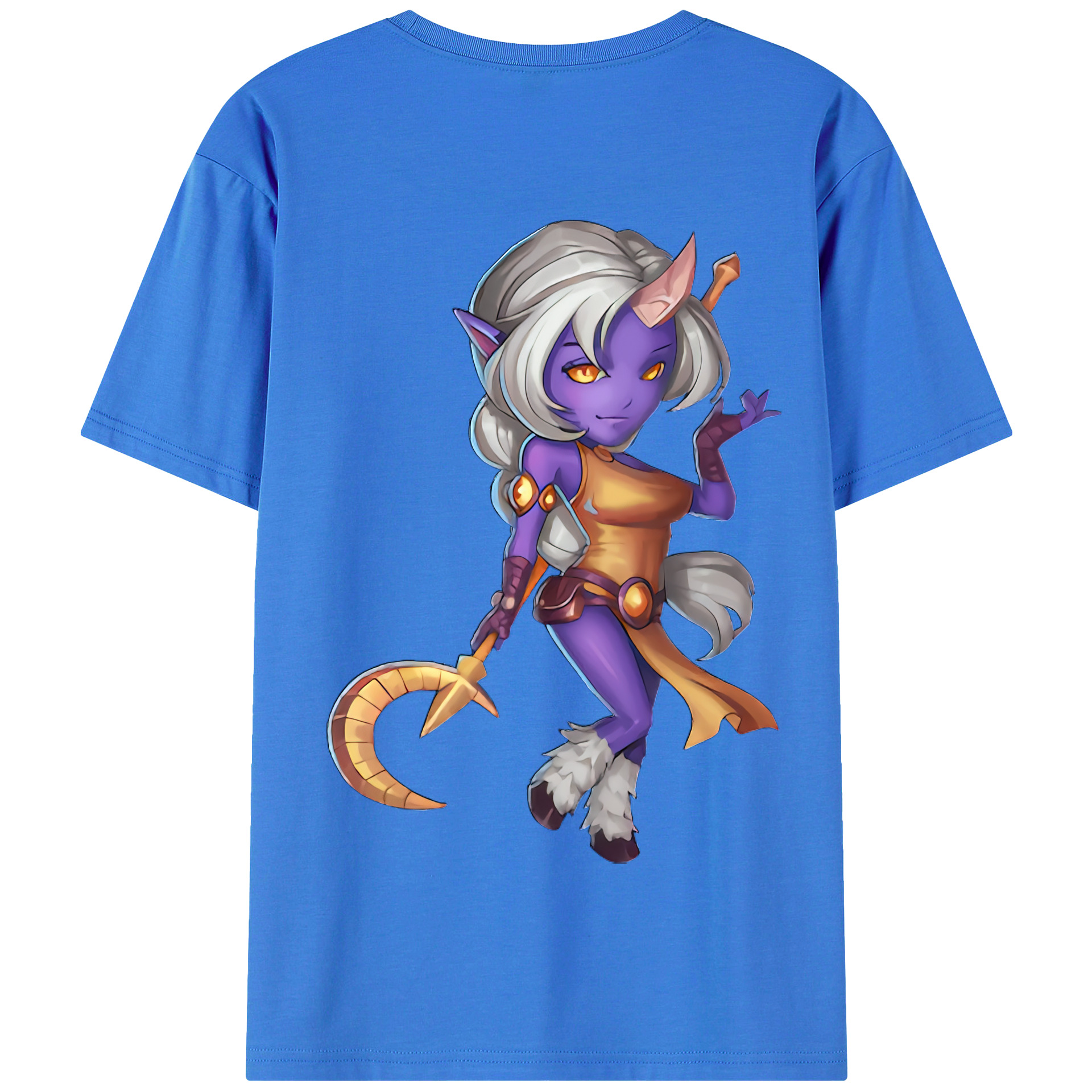 （画像用） リーグ・オブ・レジェンド League of Legends LOL 綿100％半袖Tシャツ（背面プリント）