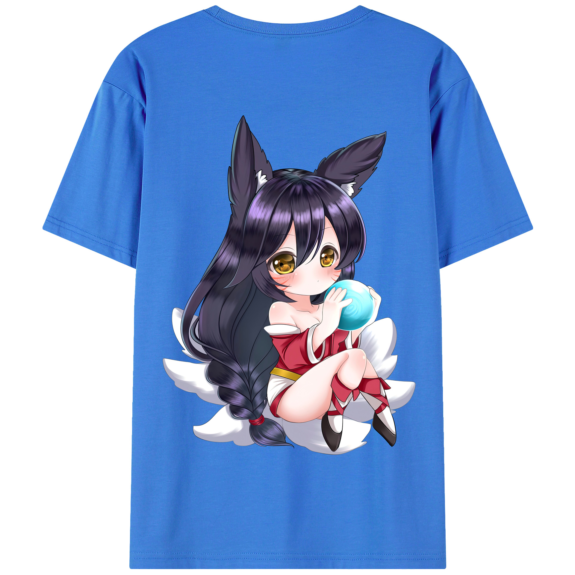 （画像用） リーグ・オブ・レジェンド League of Legends LOL 綿100％半袖Tシャツ（背面プリント）