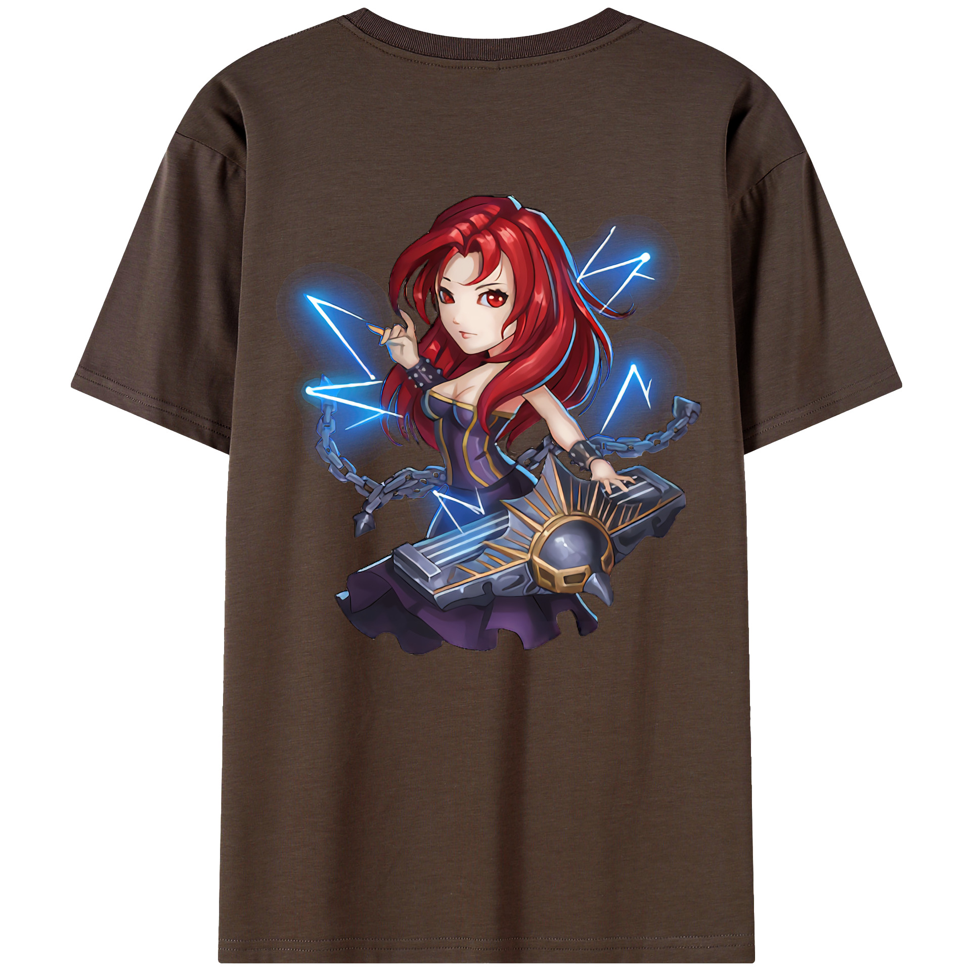 リーグ・オブ・レジェンド League of Legends LOL 綿100％半袖Tシャツ（背面プリント）