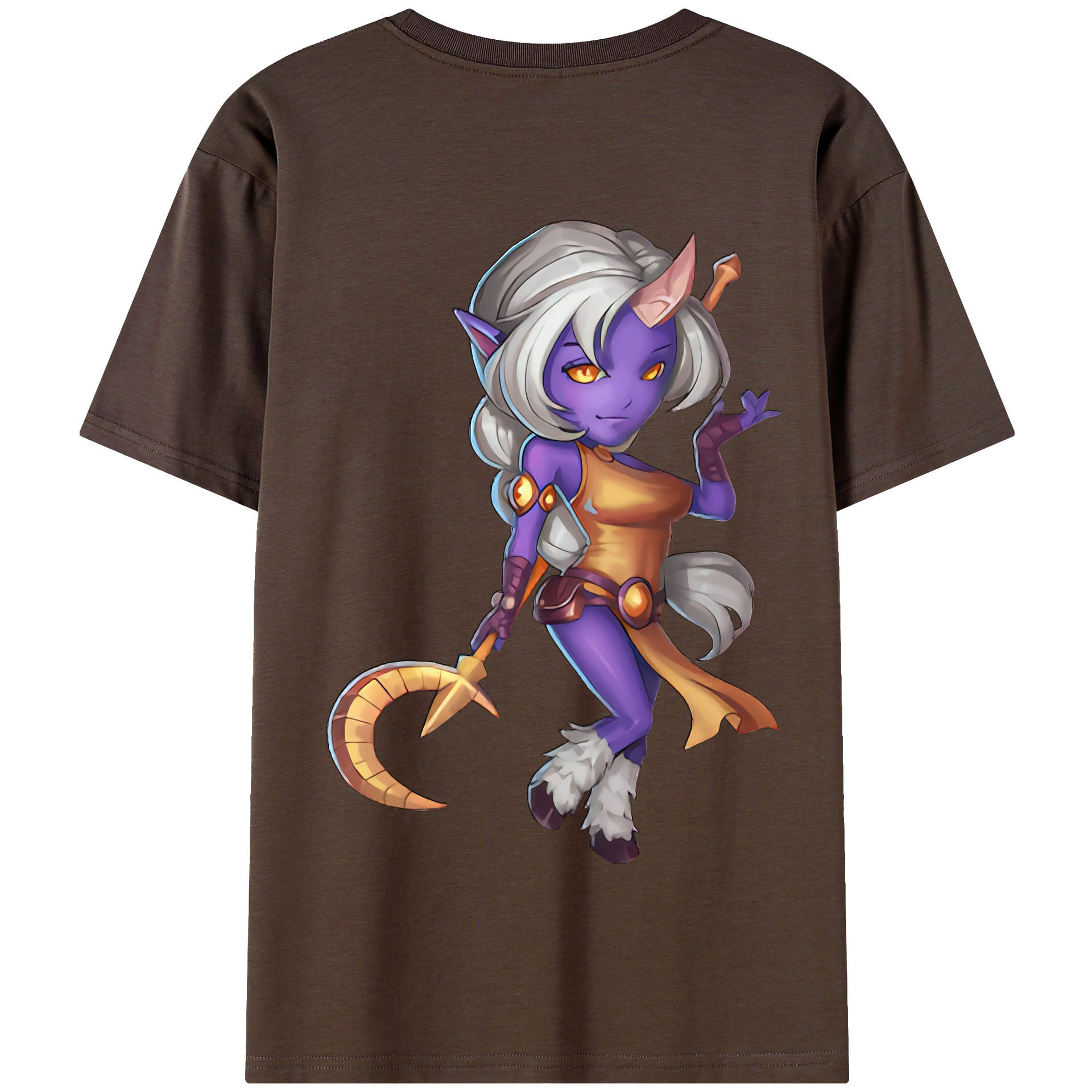 （画像用） リーグ・オブ・レジェンド League of Legends LOL 綿100％半袖Tシャツ（背面プリント）