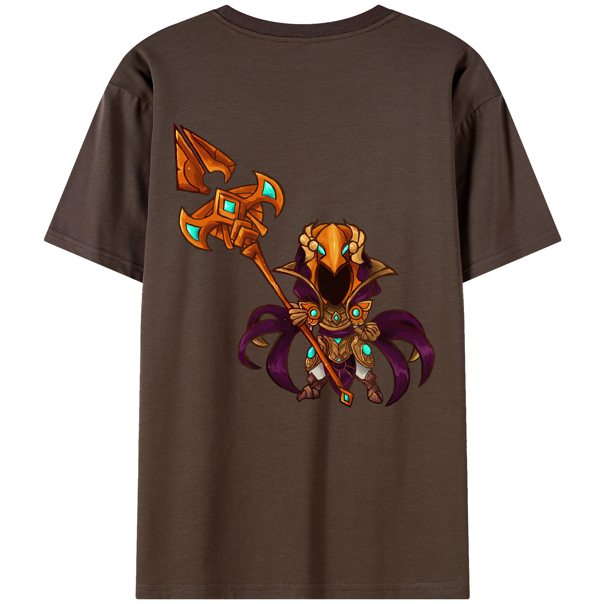 リーグ・オブ・レジェンド League of Legends LOL 綿100％半袖Tシャツ（背面プリント）