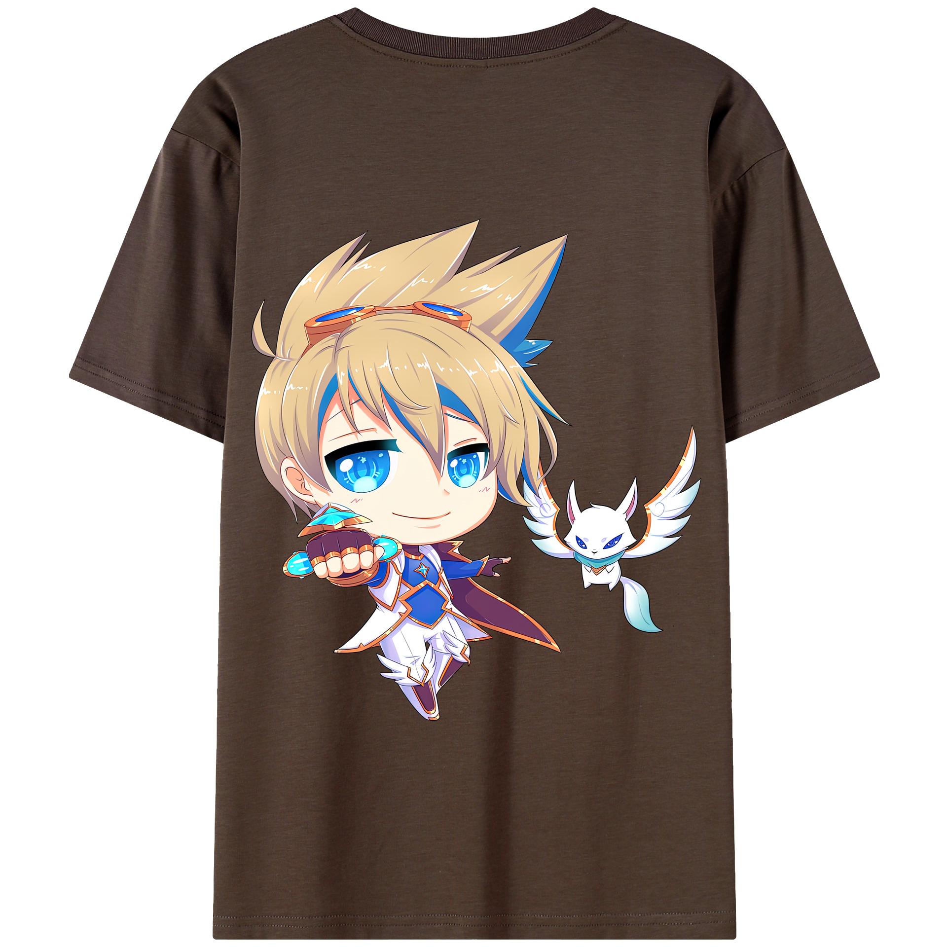 リーグ・オブ・レジェンド League of Legends LOL 綿100％半袖Tシャツ（背面プリント）