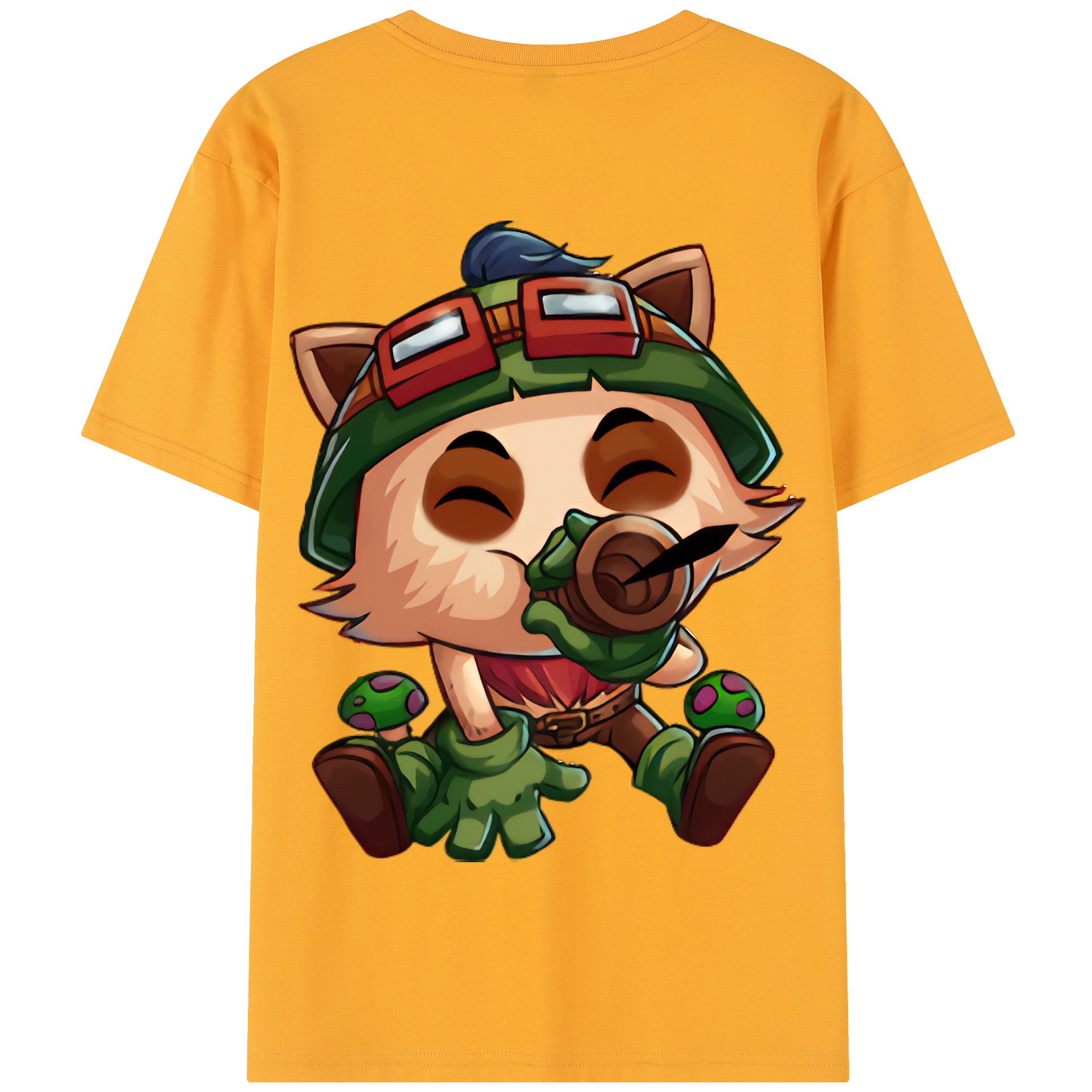 リーグ・オブ・レジェンド League of Legends LOL 綿100％半袖Tシャツ（背面プリント）