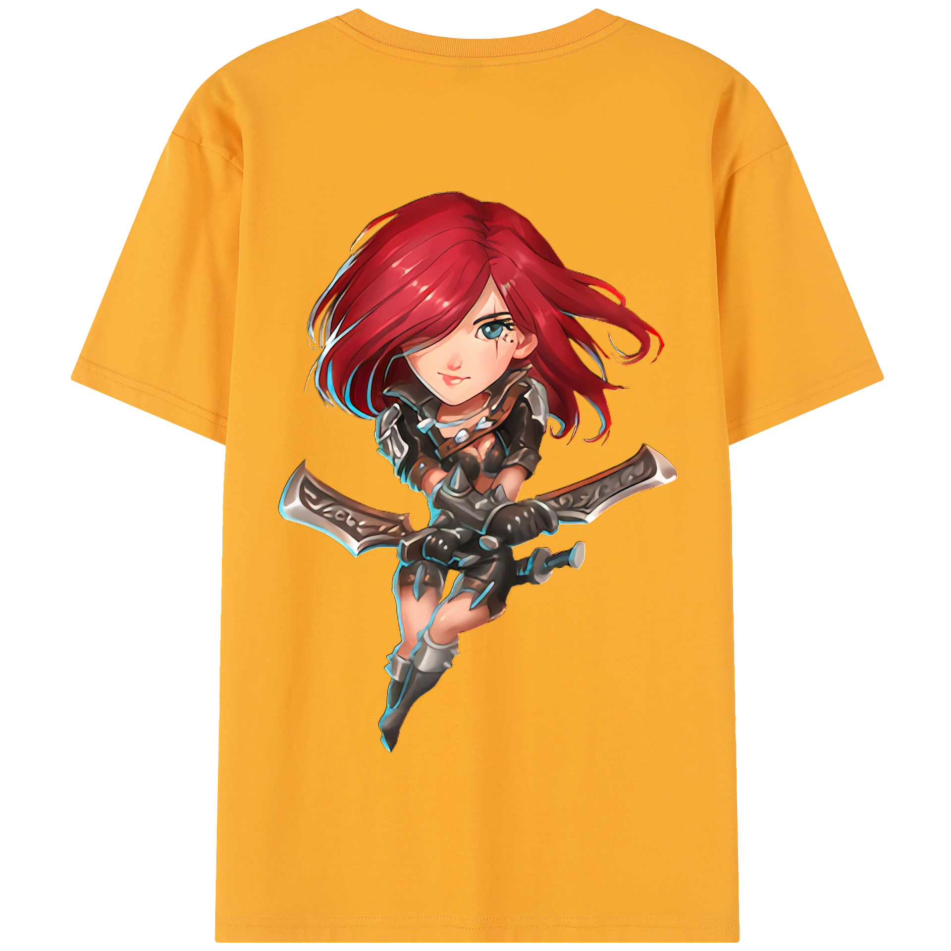 リーグ・オブ・レジェンド League of Legends LOL 綿100％半袖Tシャツ（背面プリント）