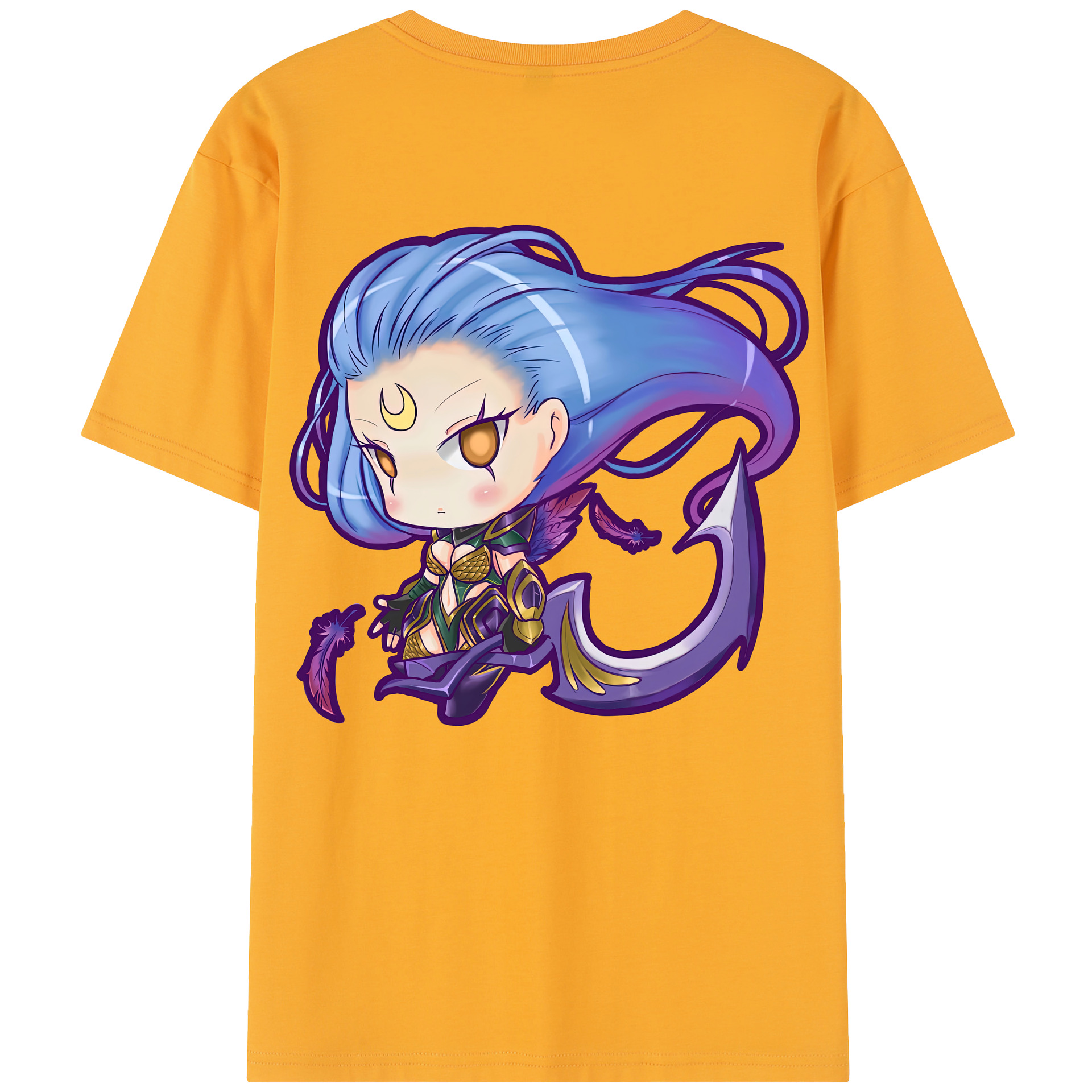 リーグ・オブ・レジェンド League of Legends LOL 綿100％半袖Tシャツ（背面プリント）