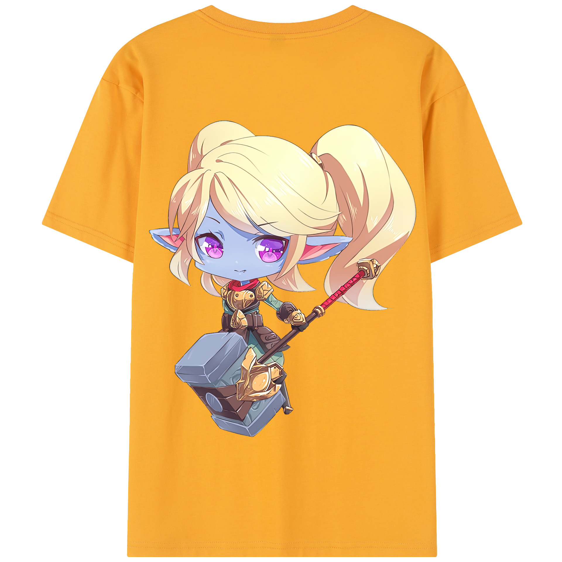 リーグ・オブ・レジェンド League of Legends LOL 綿100％半袖Tシャツ（背面プリント）